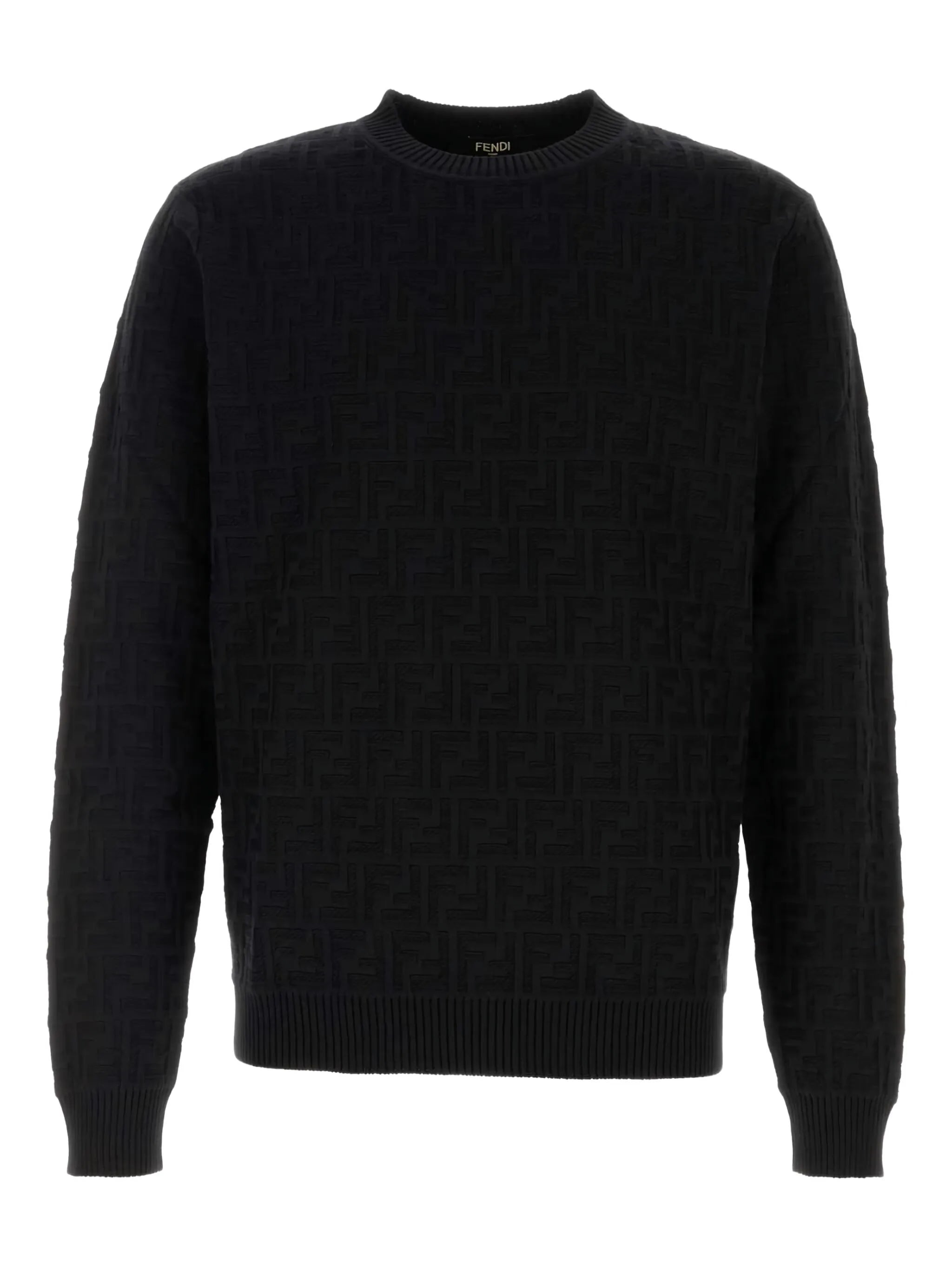 FF-pattern cotton sweater