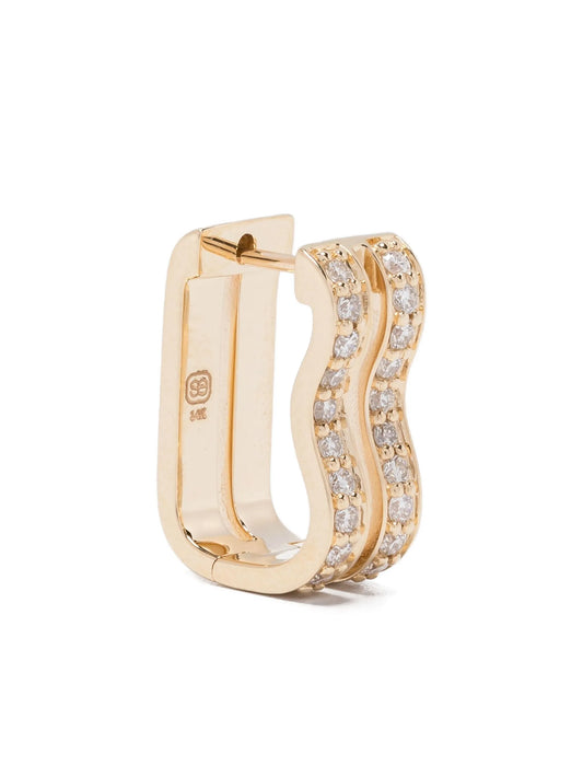 14K gold diamond earrings