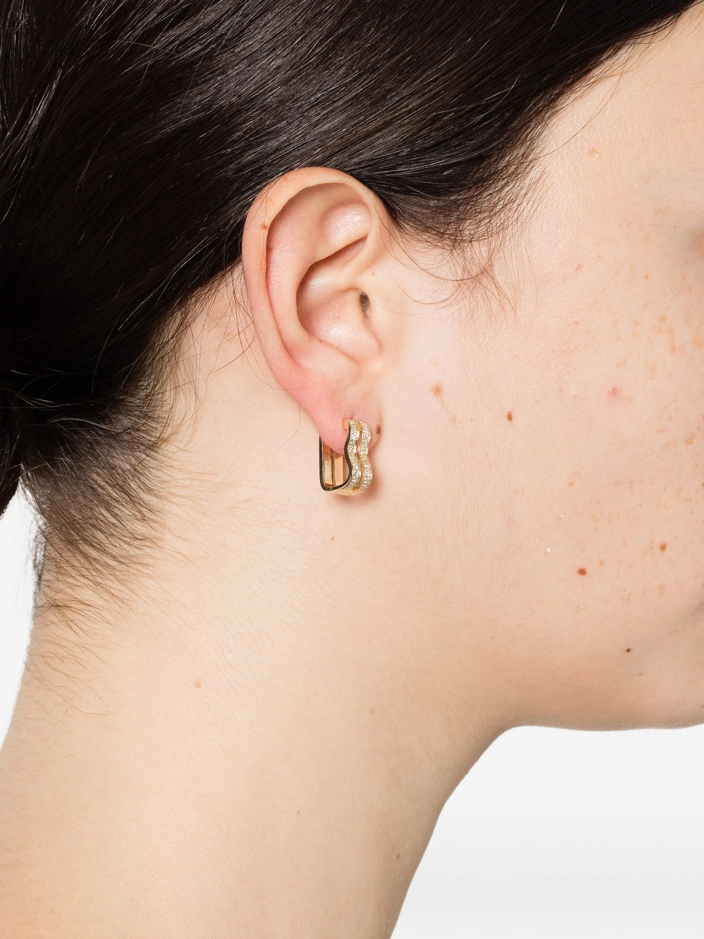 14CT gold diamond earrings
