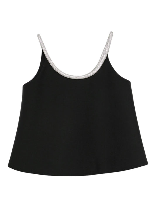 A-line appliqué-detail top