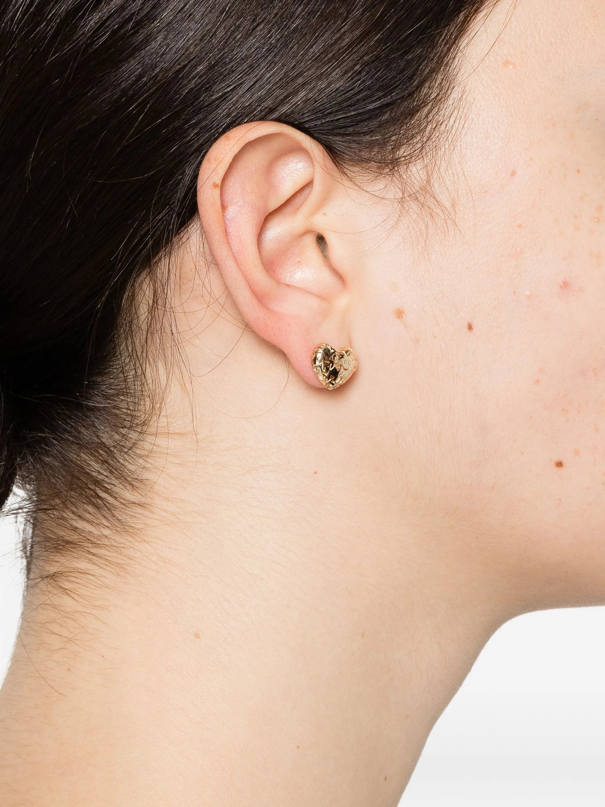 14CT yellow gold Heart earrings