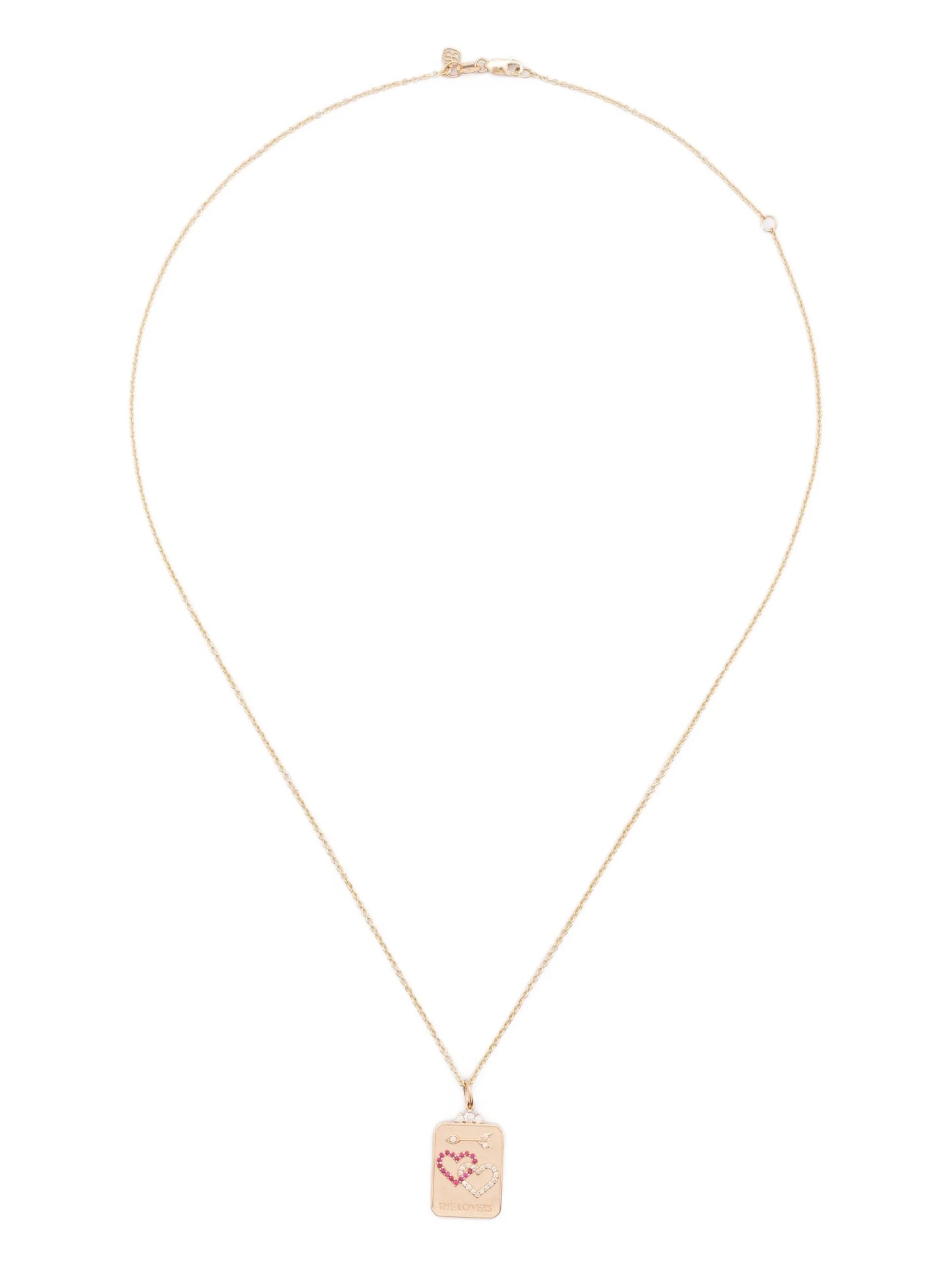 14CT yellow gold Tarot Card pendant necklace