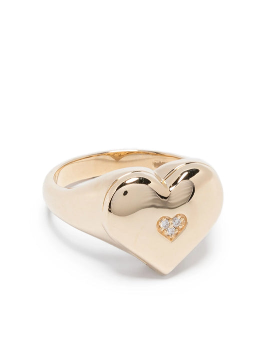 14CT yellow gold Heart ring