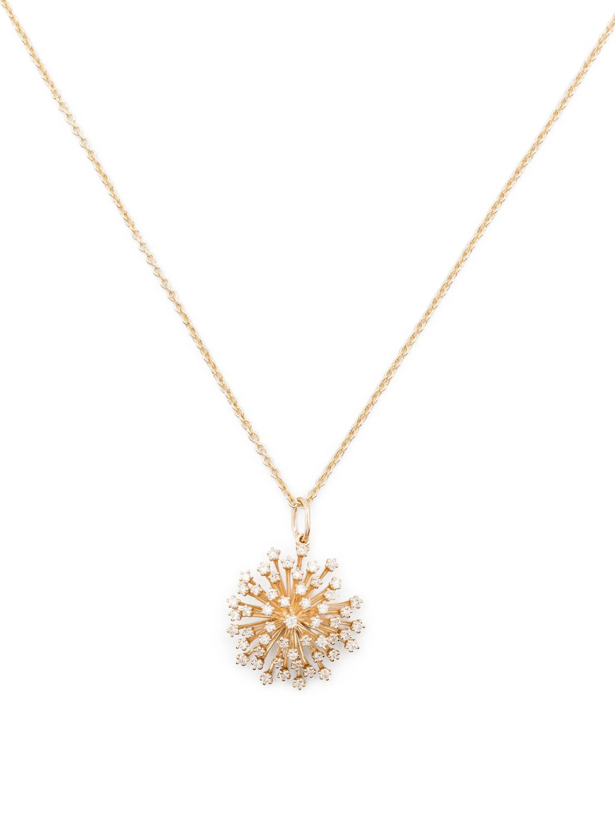 14CT yellow gold Burst necklace