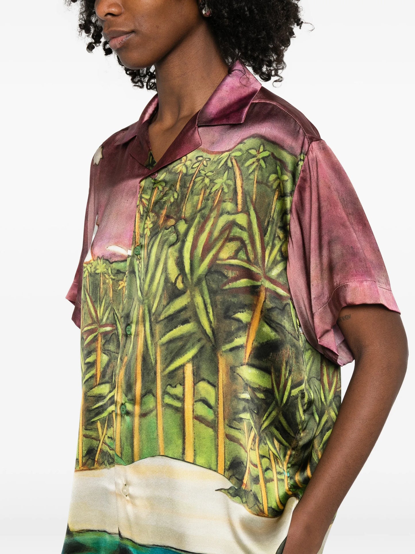 La Sierra printed silk shirt