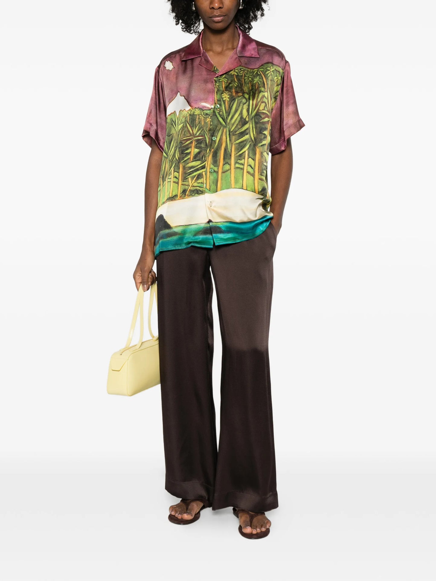 La Sierra printed silk shirt