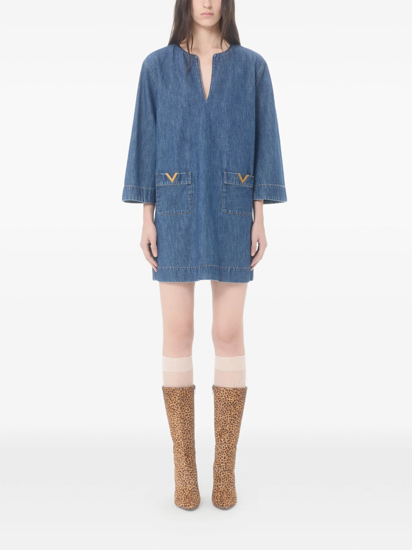 mini chambray dress