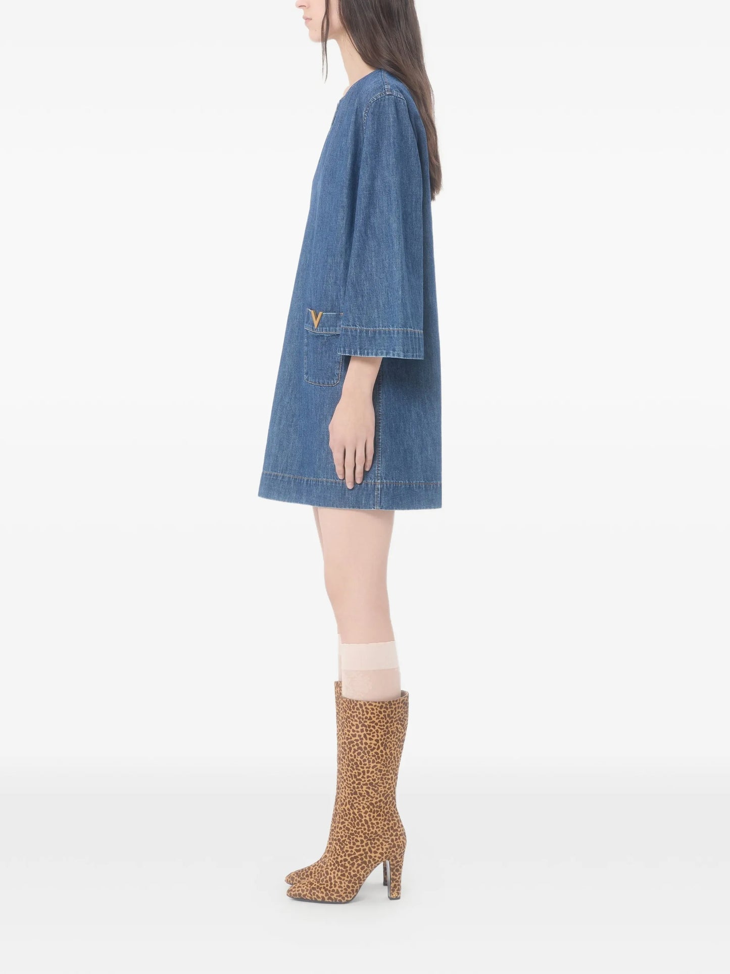 mini chambray dress