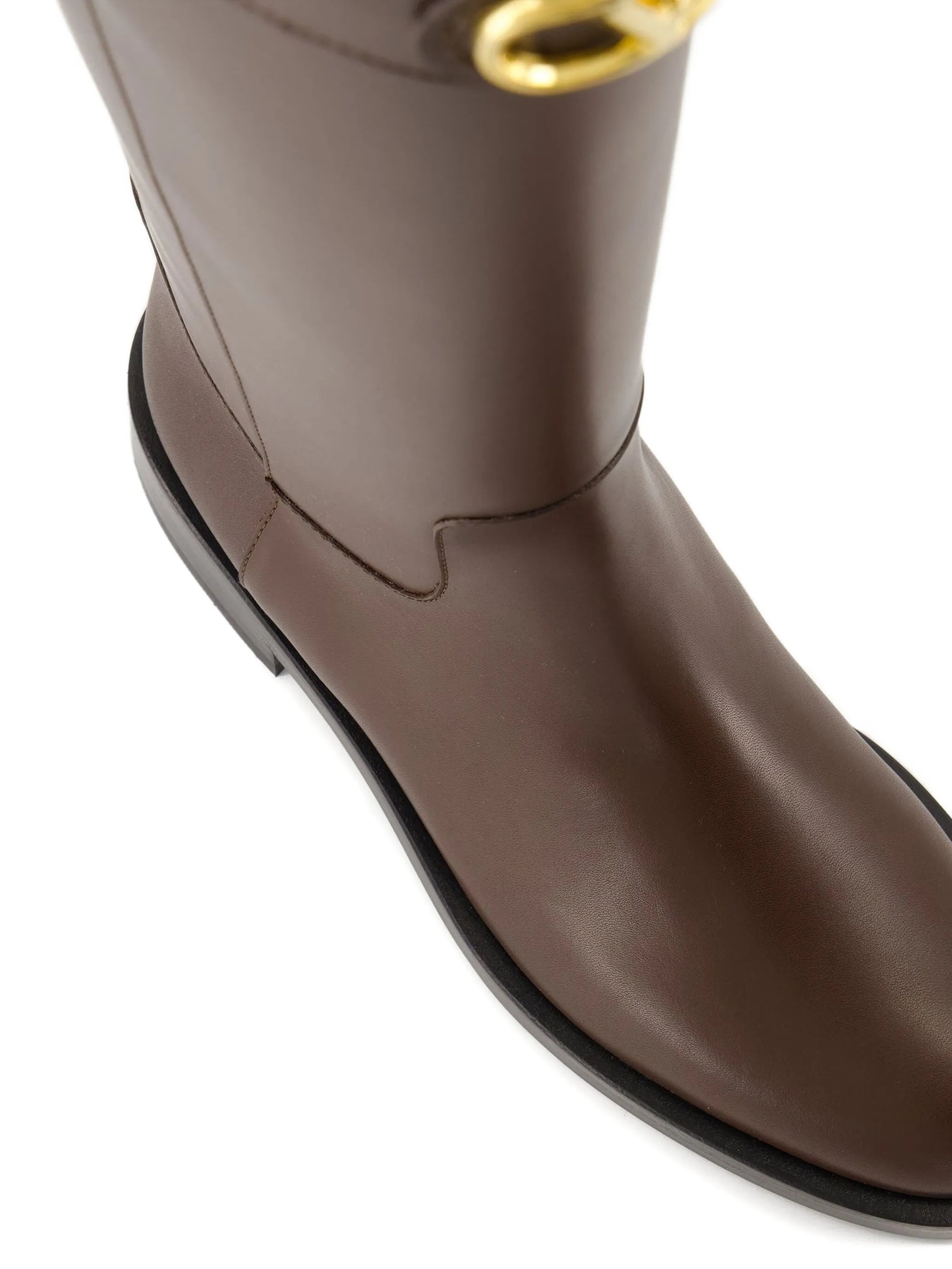 VLogo-buckle boots