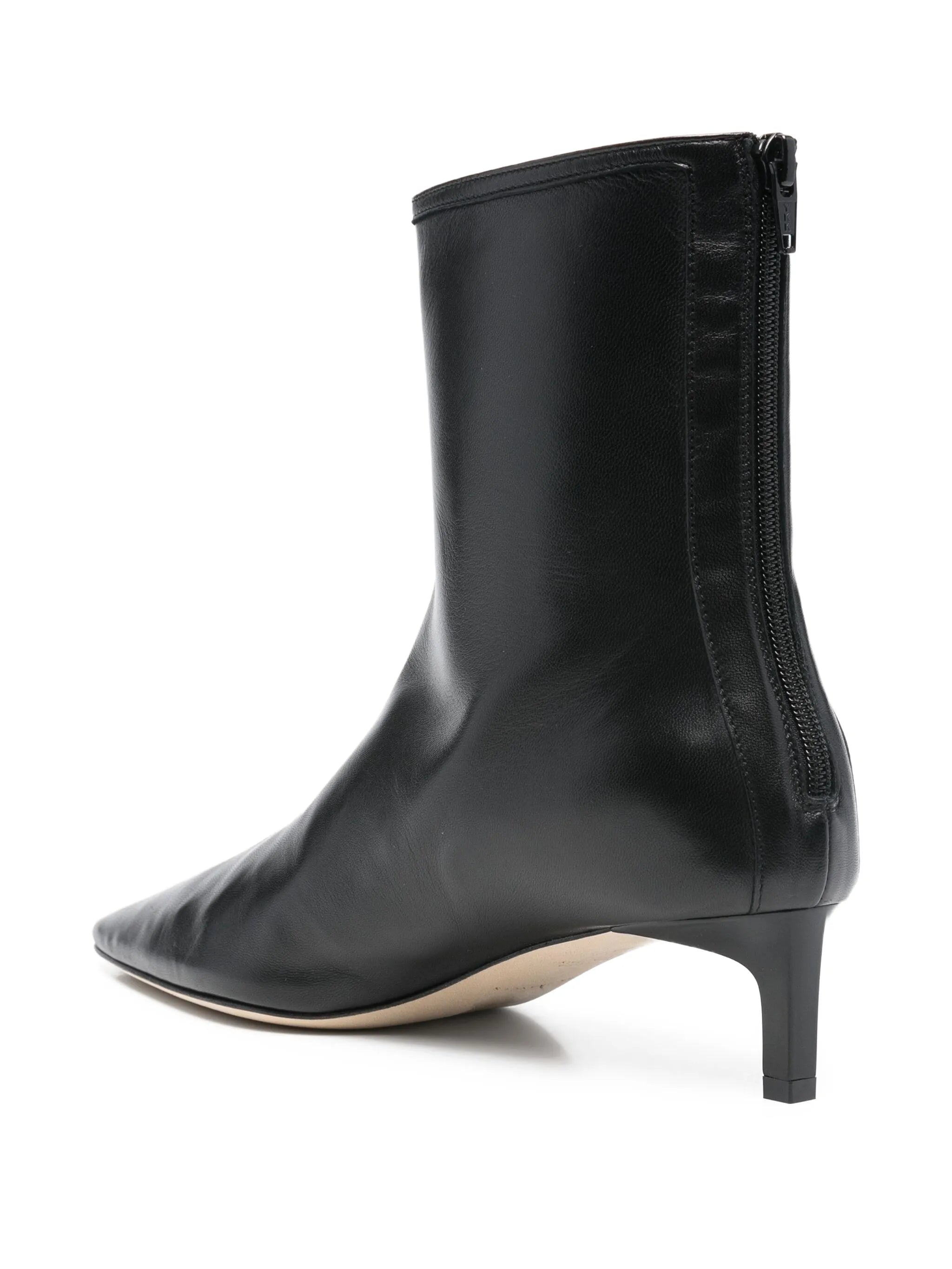 Topo pointed leather bootie