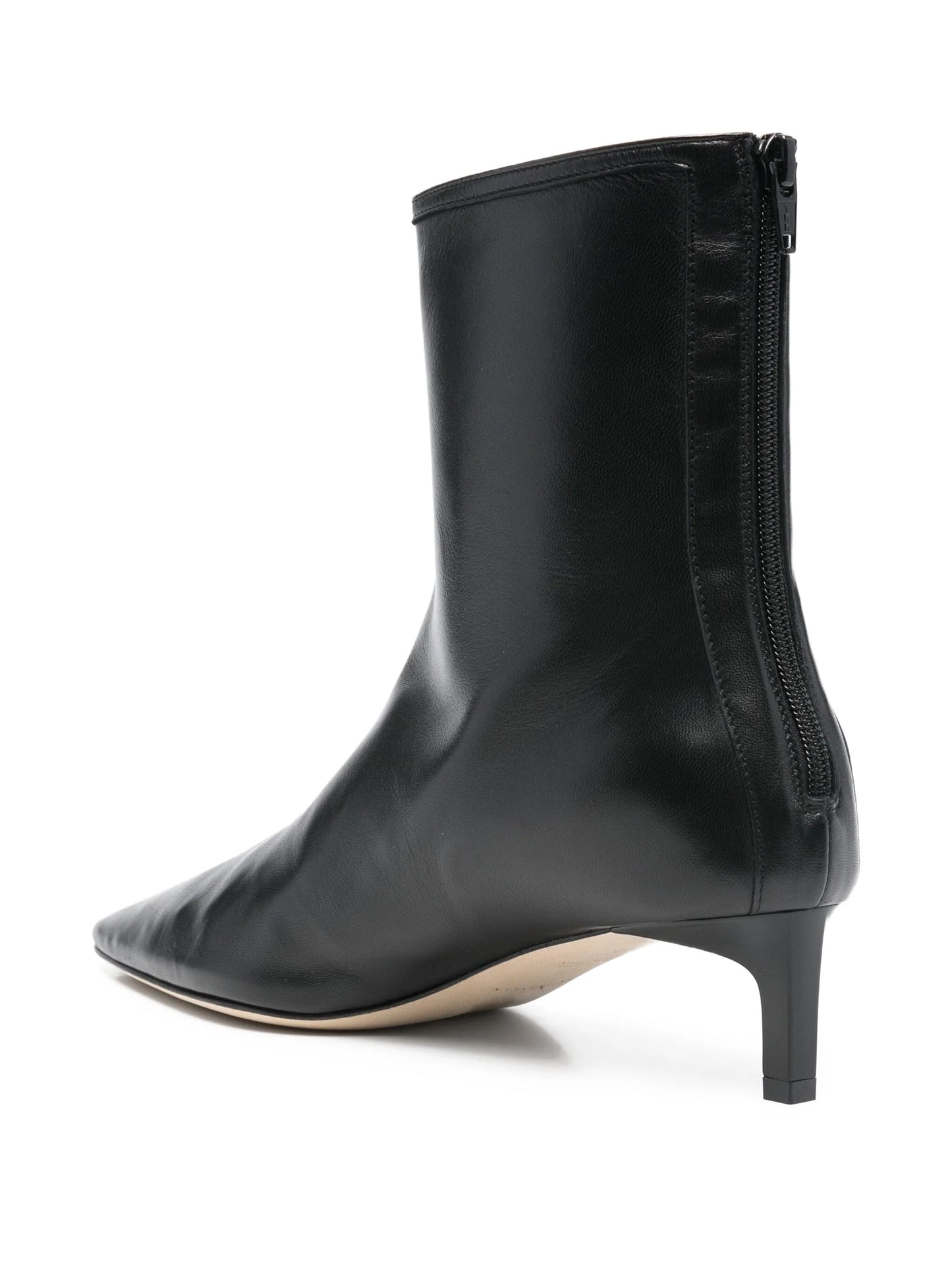 Topo pointed leather bootie