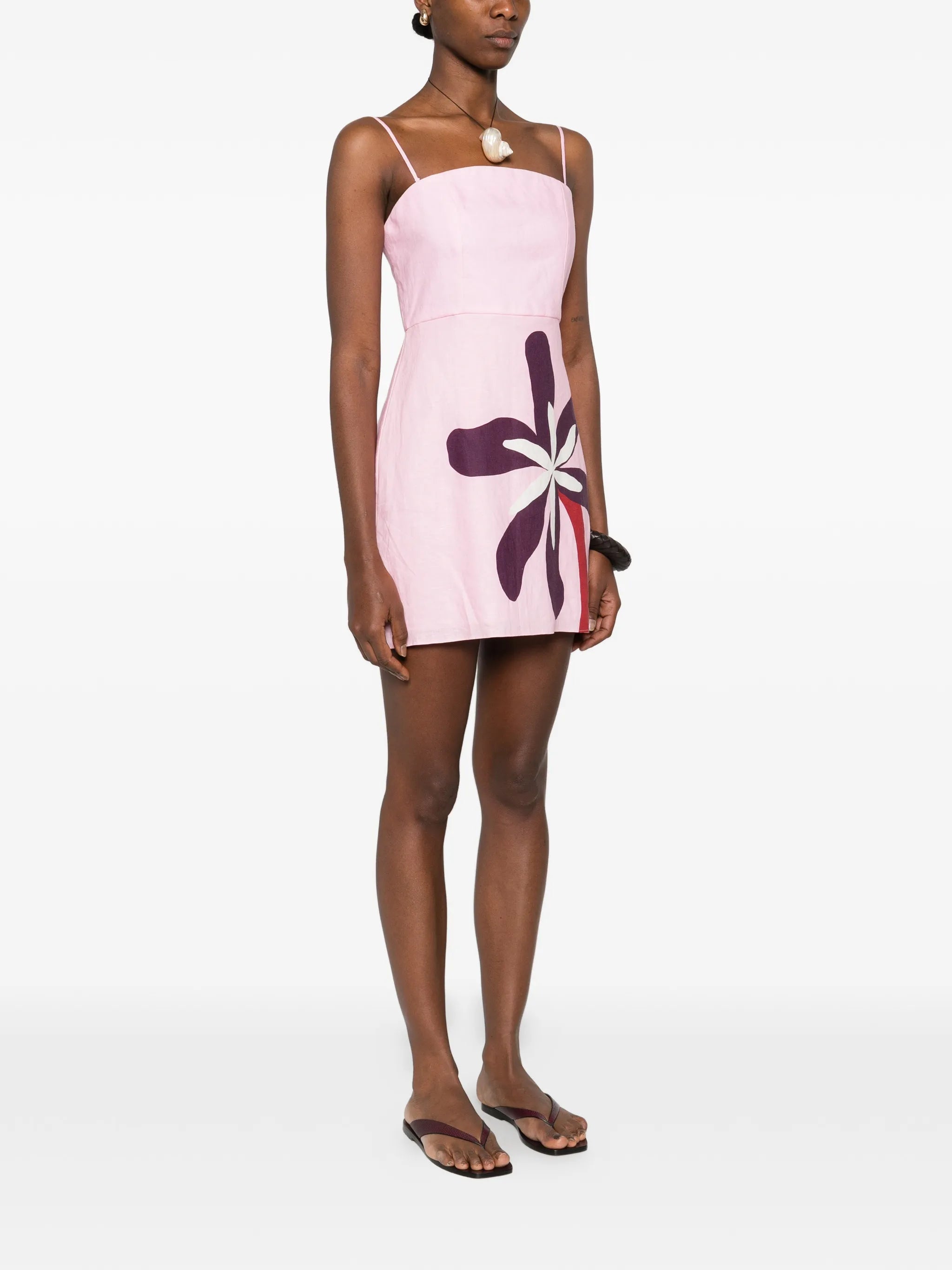 Roma floral mini dress