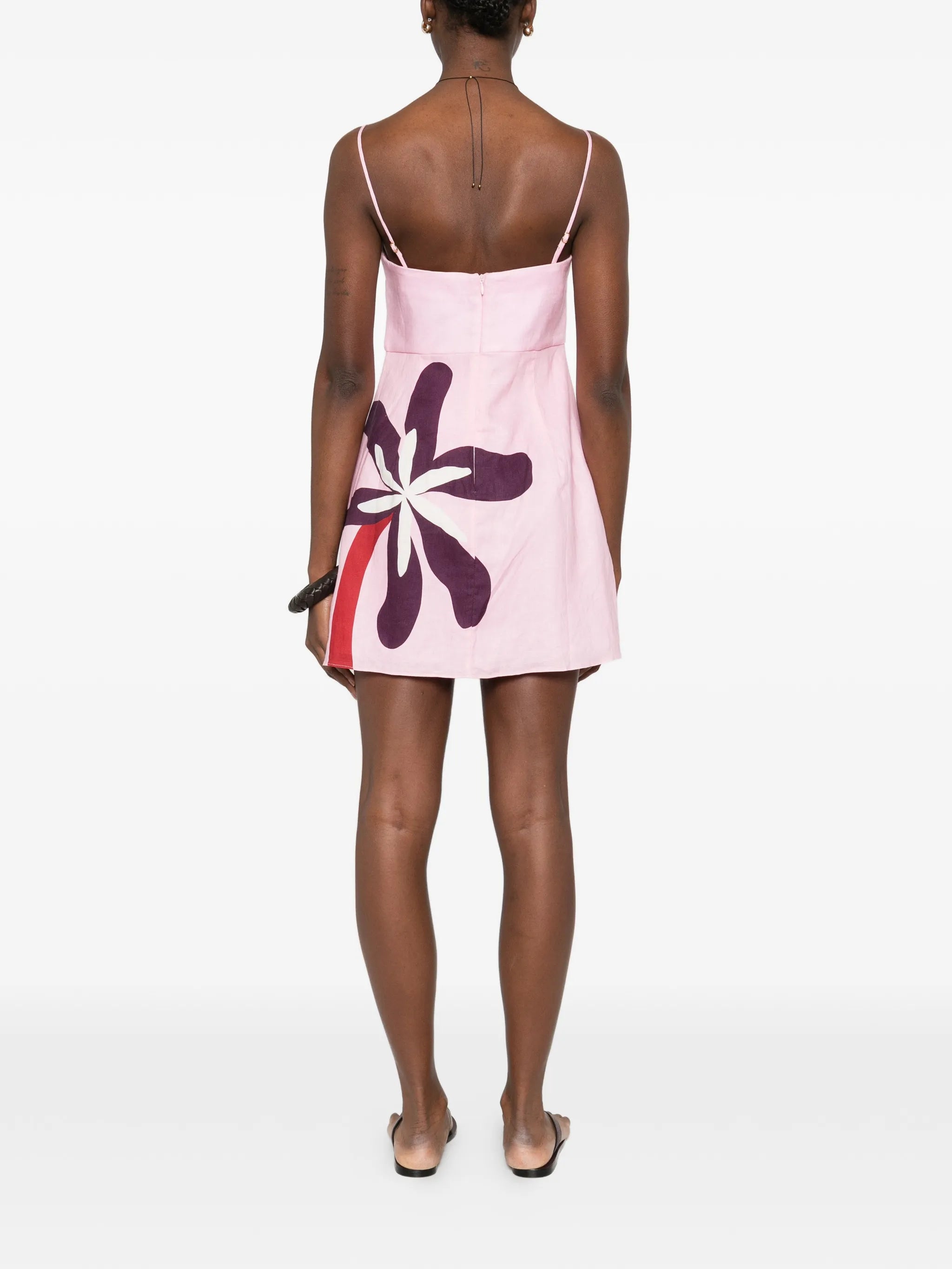Roma floral mini dress