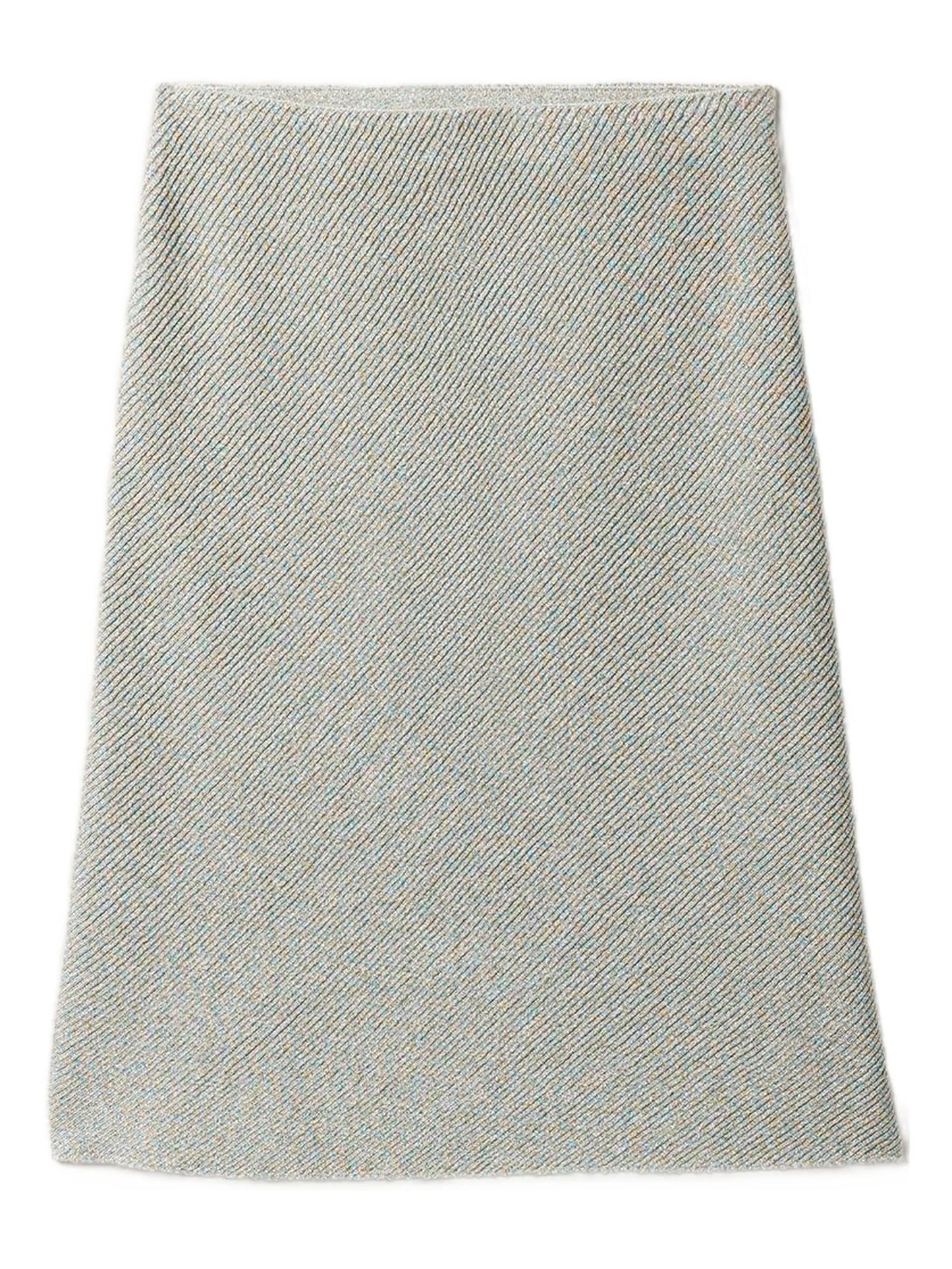 lamé midi skirt