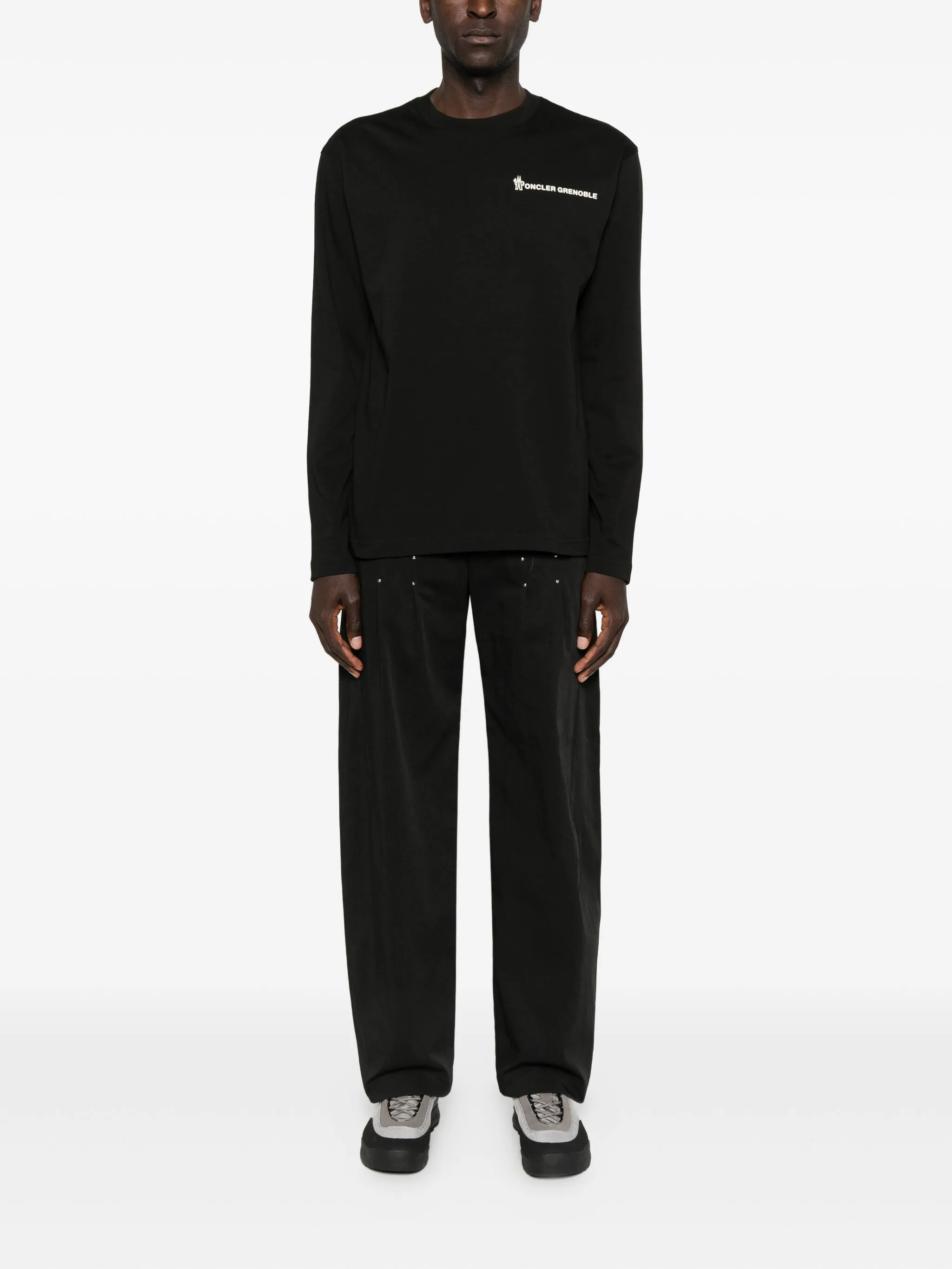 logo-embroidered sweatshirt