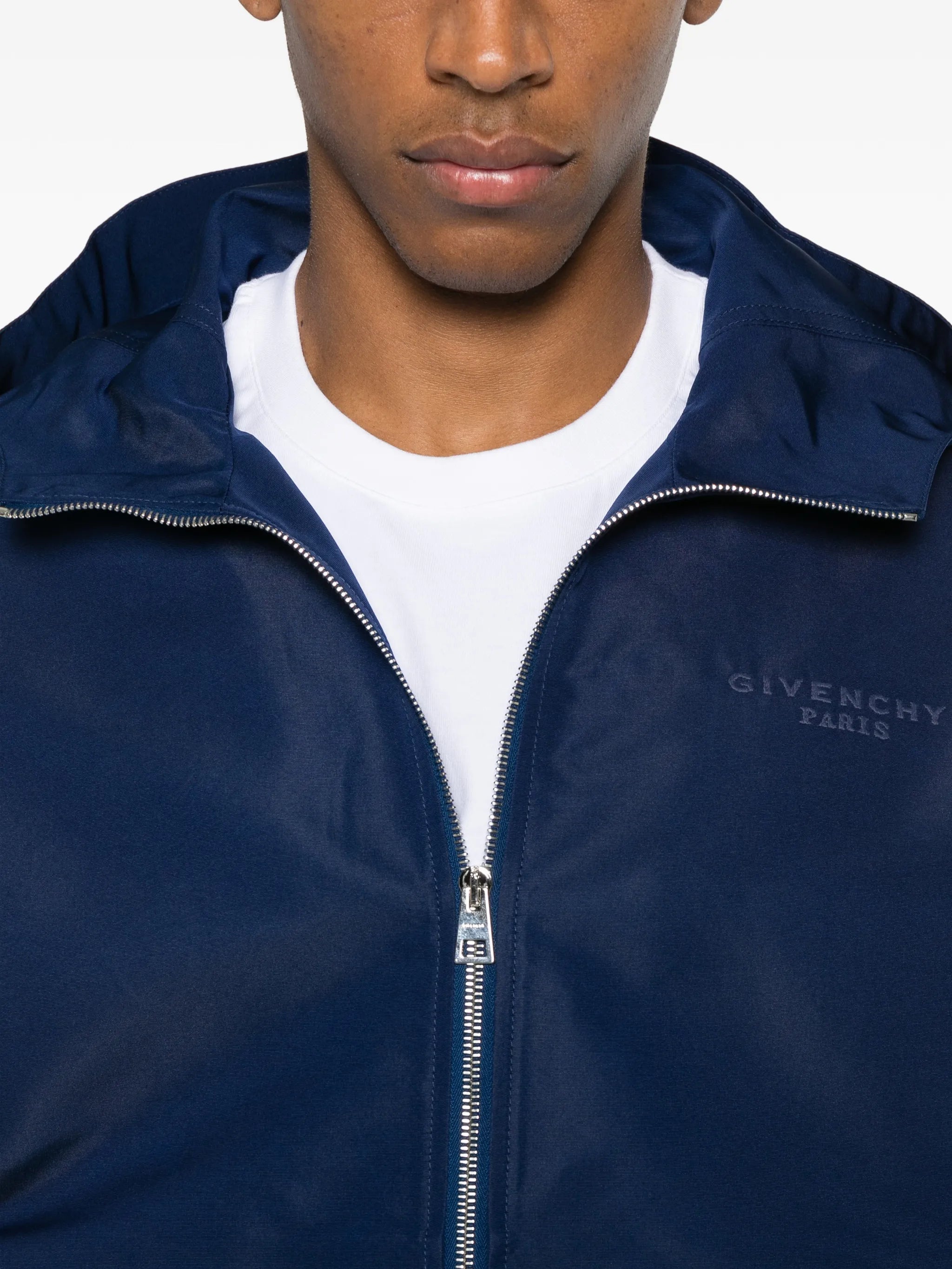 hooded windbreaker