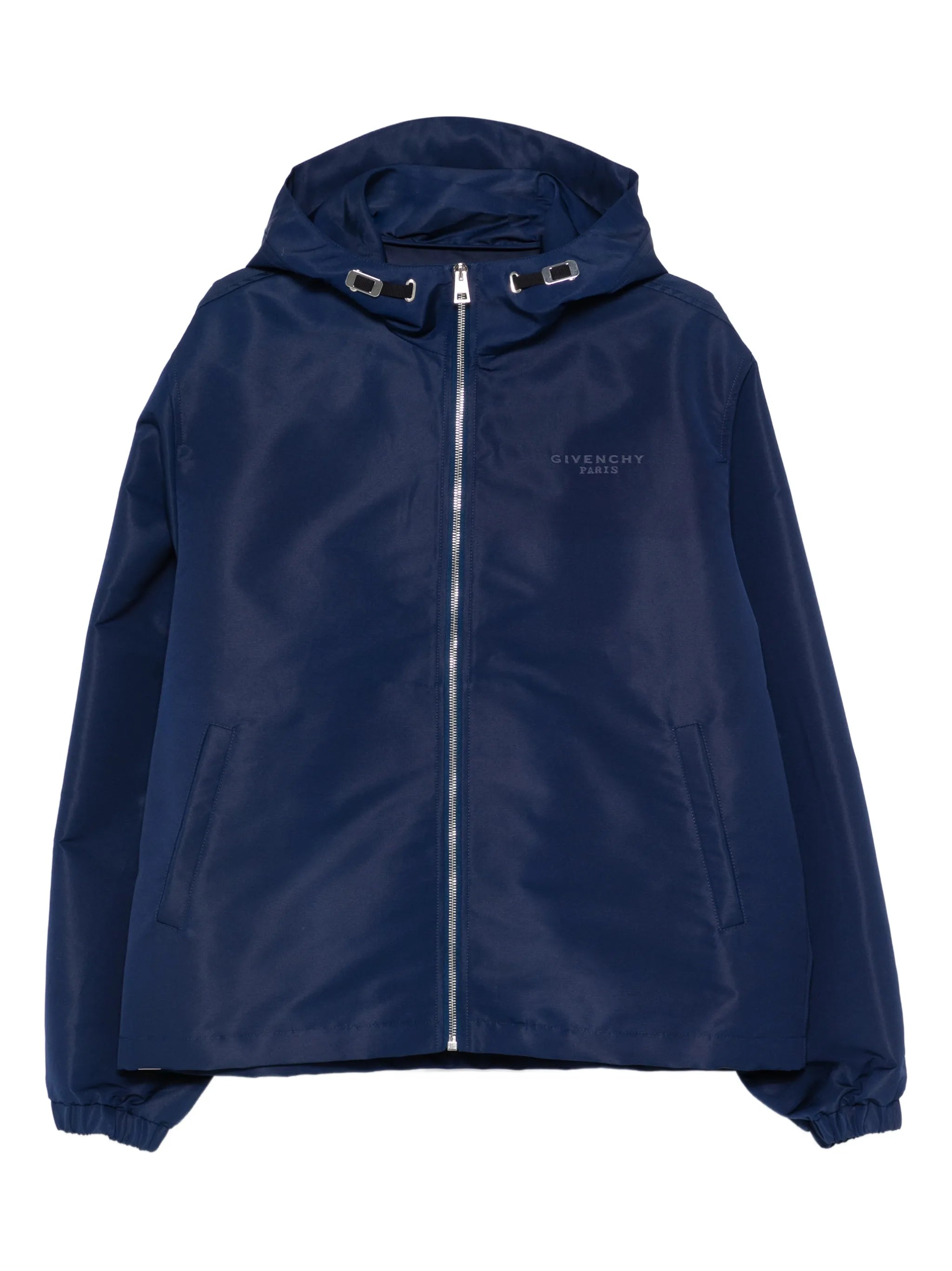 hooded windbreaker