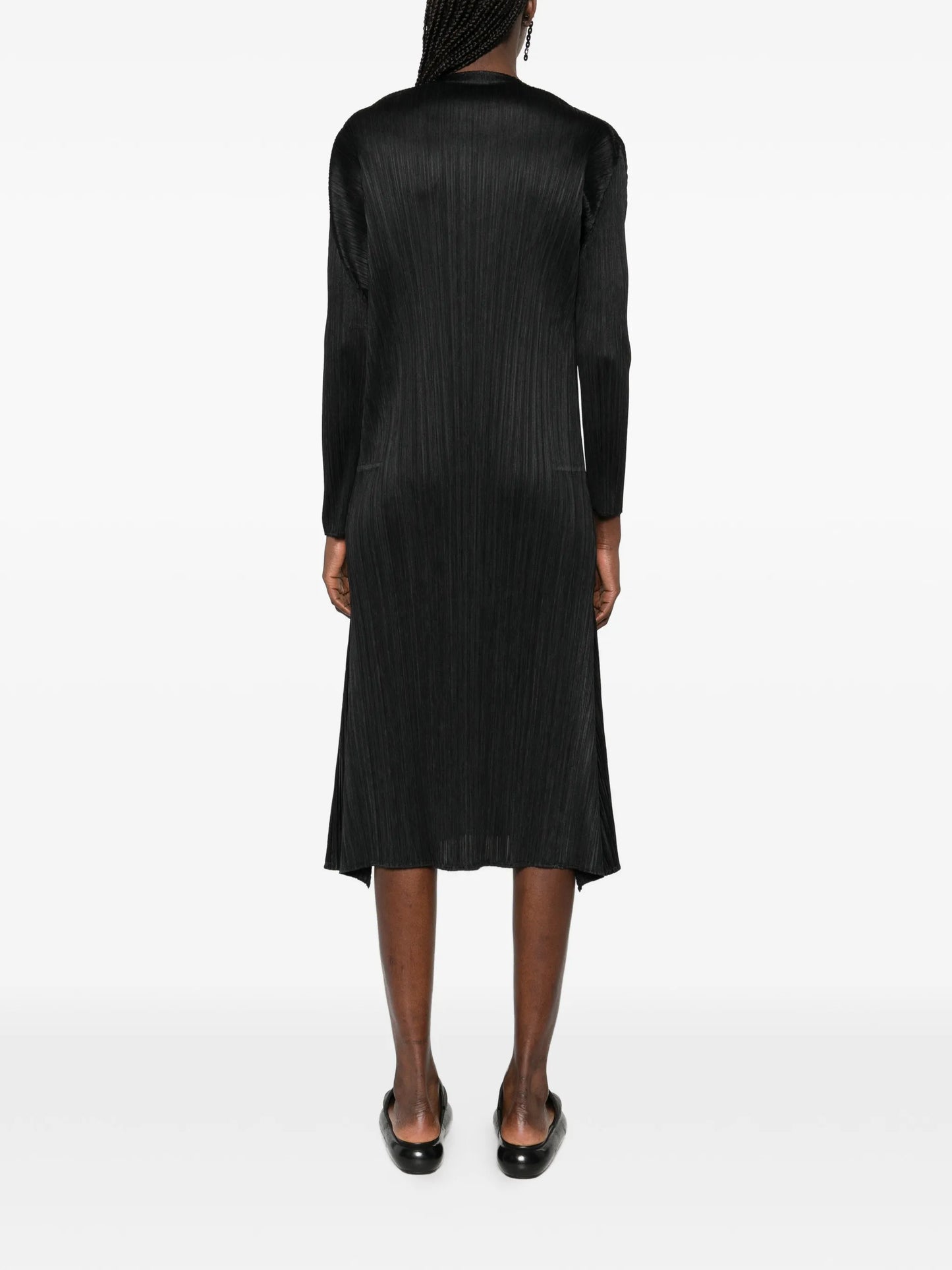 Ole! high-neck A-line midi dress