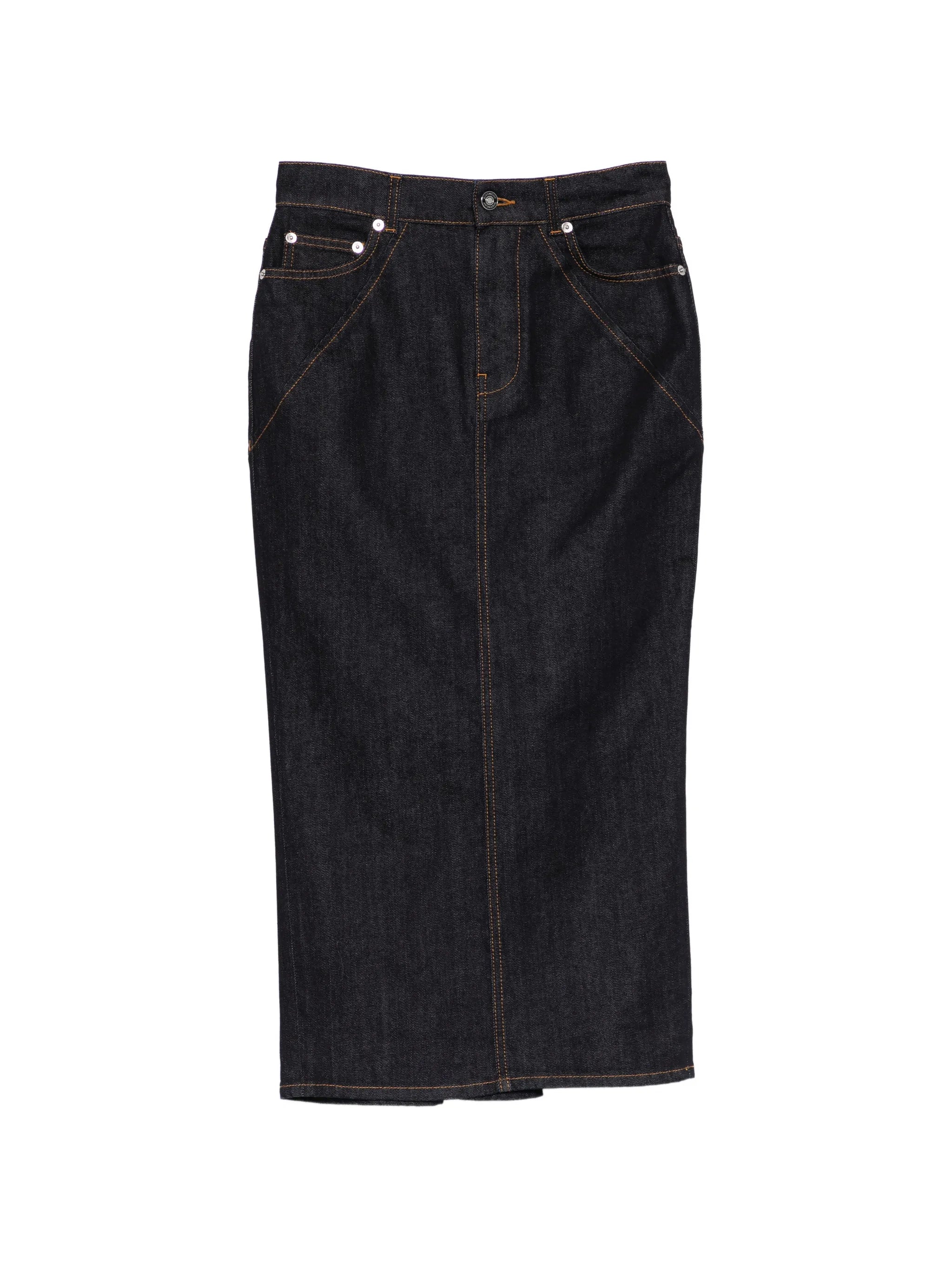 seam midi skirt