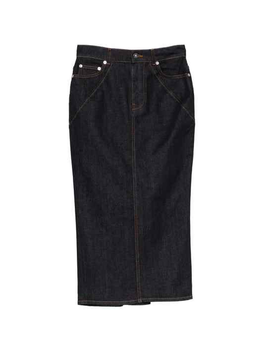 seam midi skirt