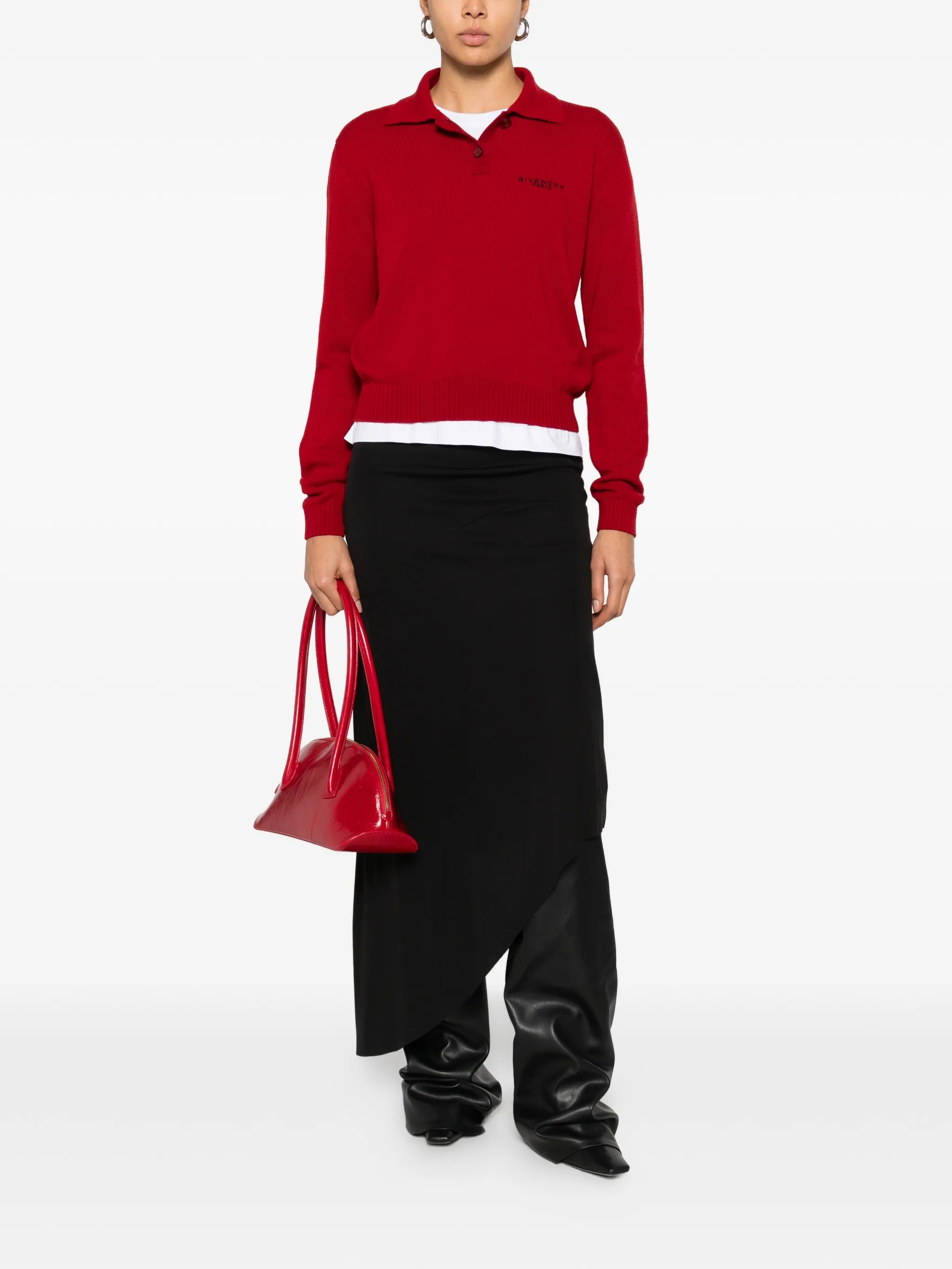 long-sleeves polo top