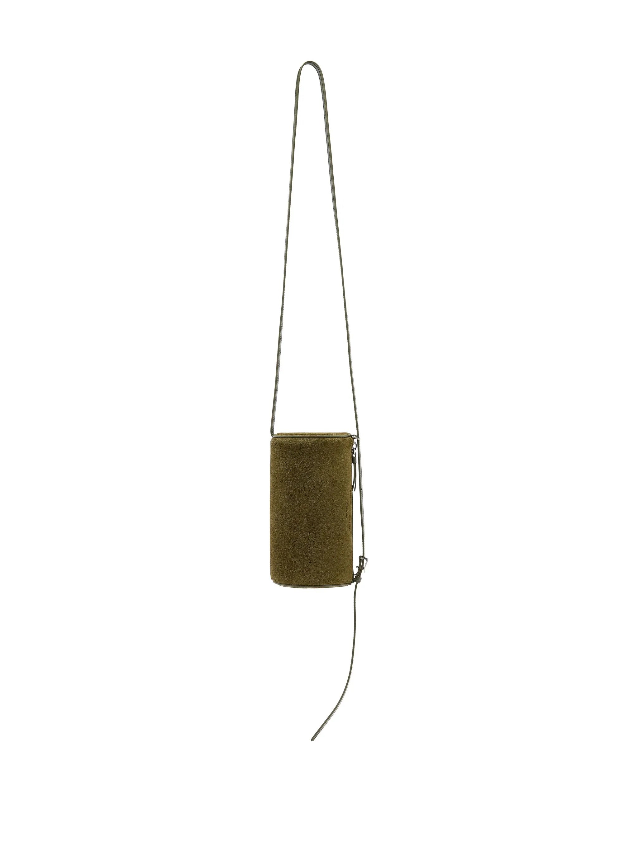 Silo cylindrical-shape cross body bag