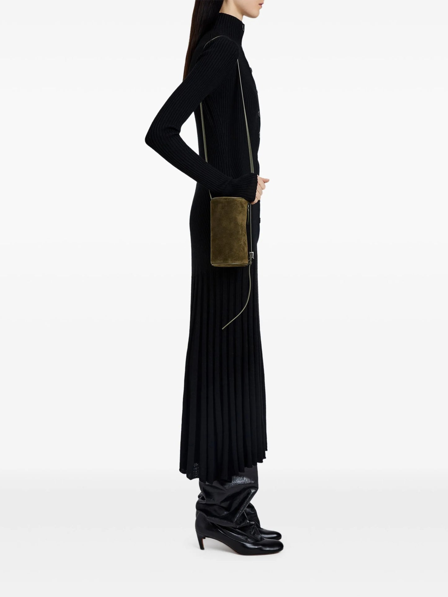 Silo cylindrical-shape cross body bag