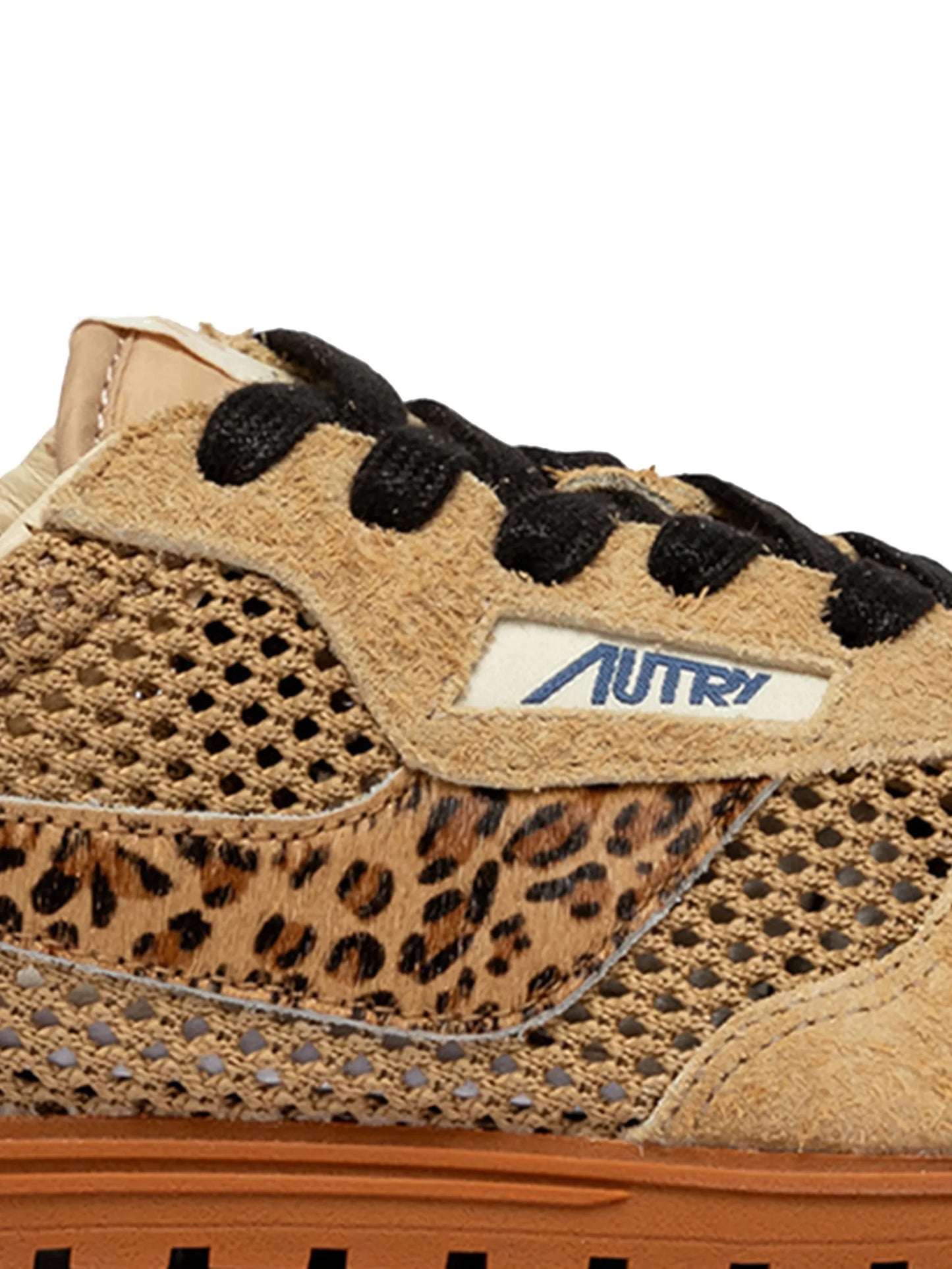 leopard knit sneakers