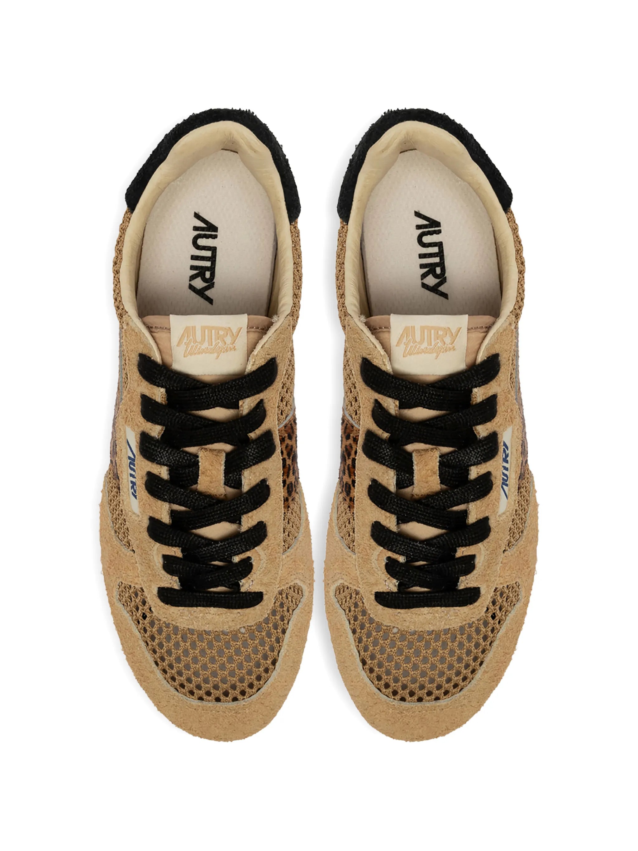 leopard knit sneakers