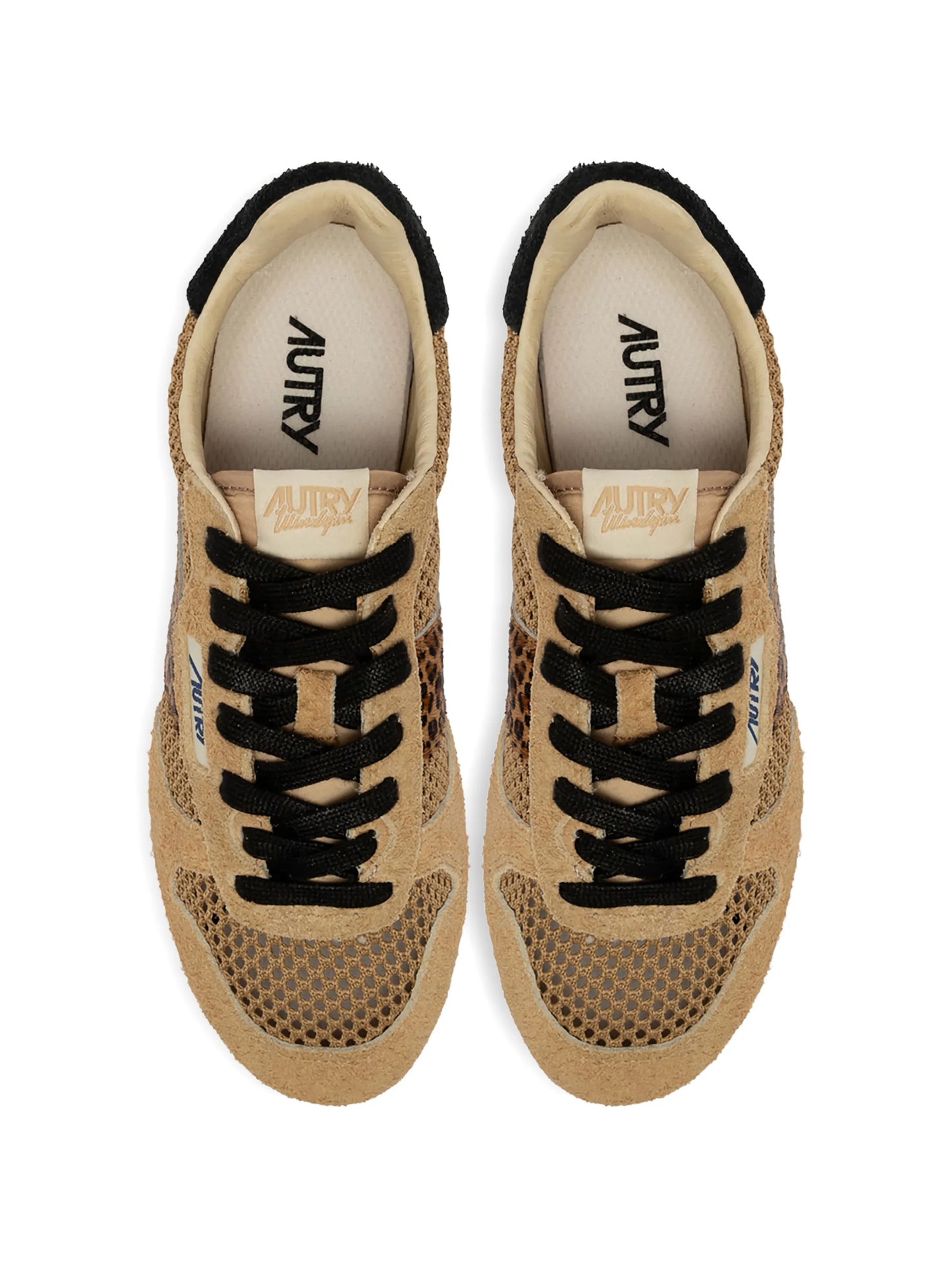 leopard knit sneakers