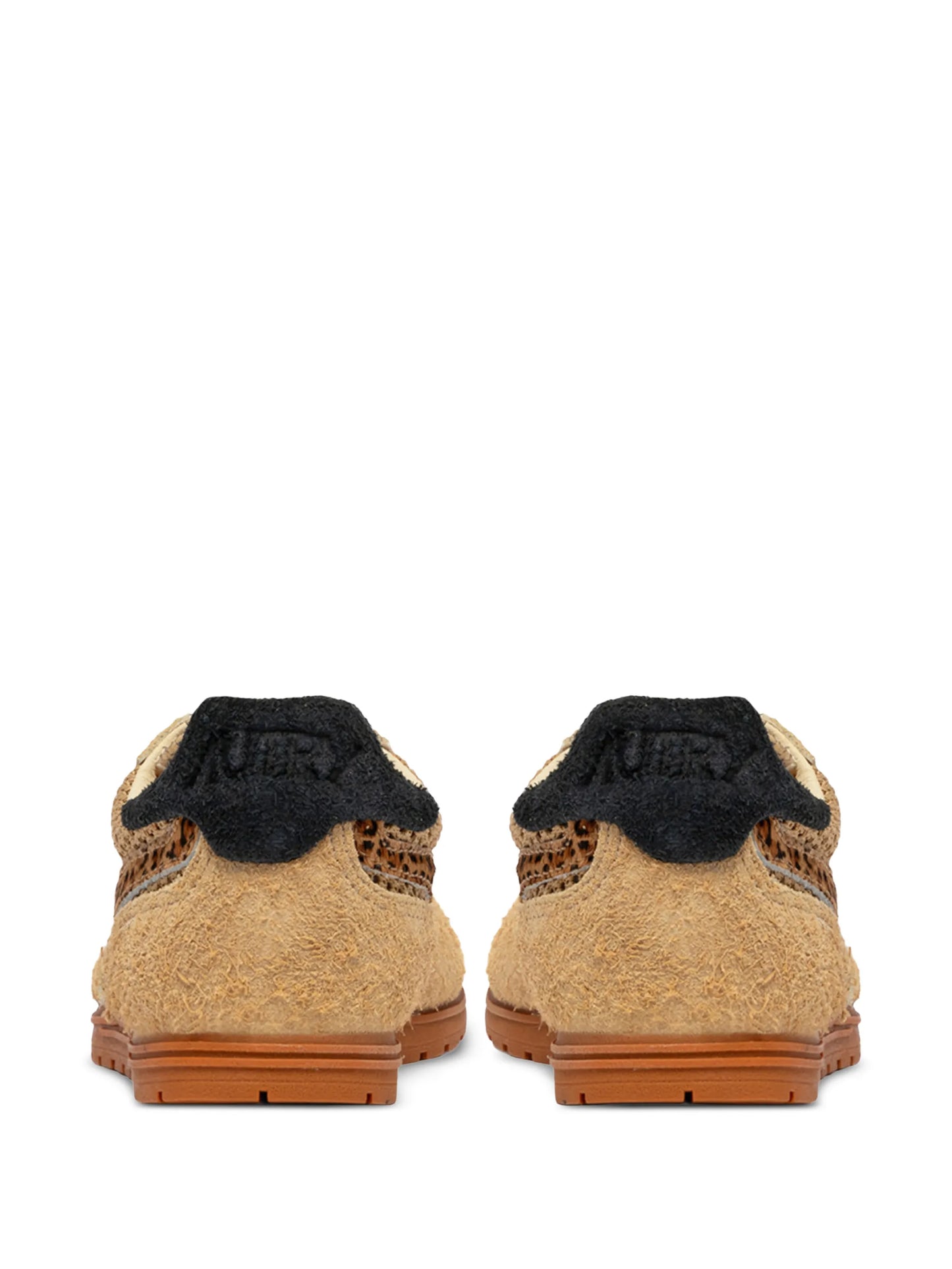 leopard knit sneakers