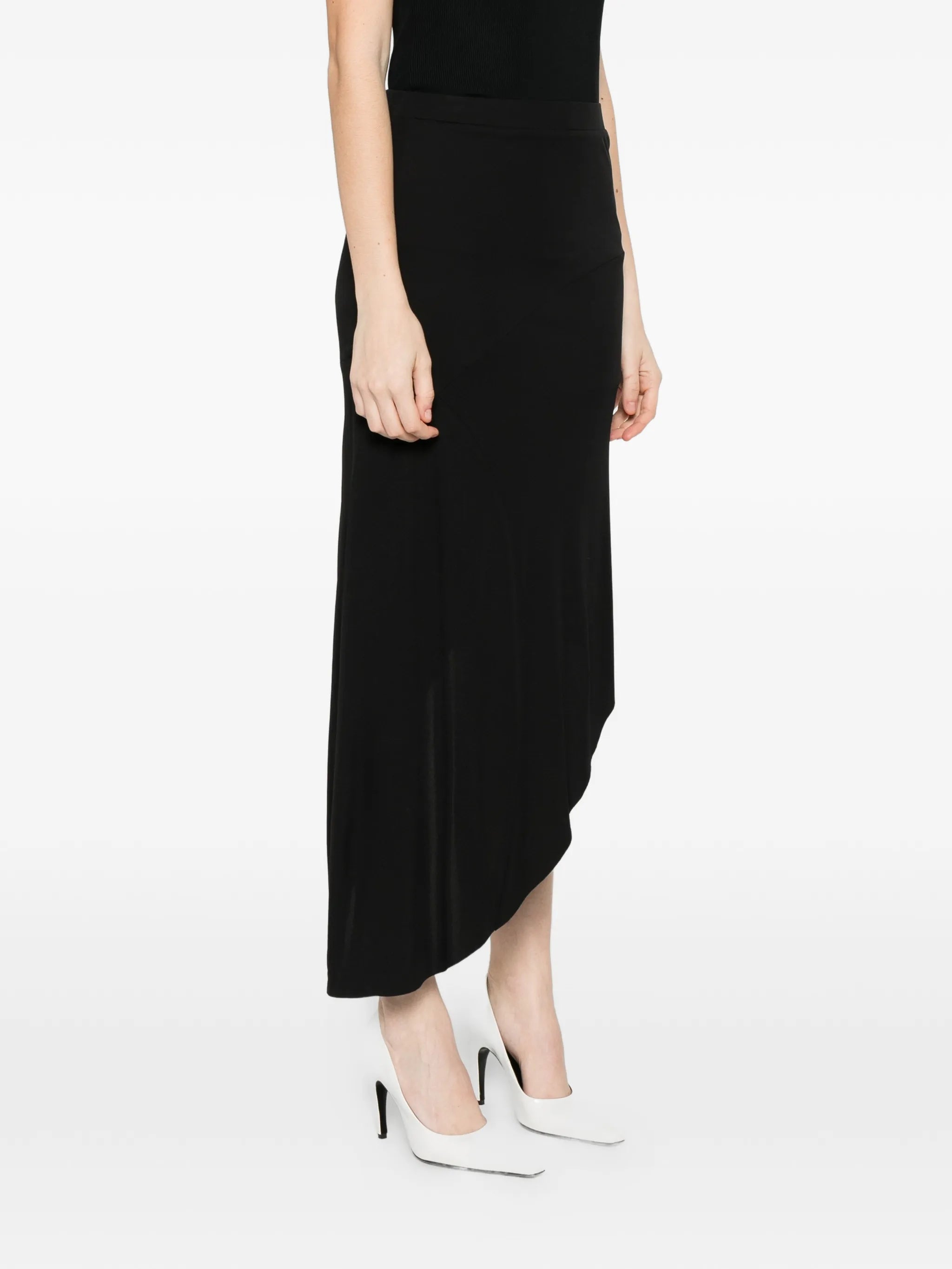 Kitty sheer asymmetric skirt