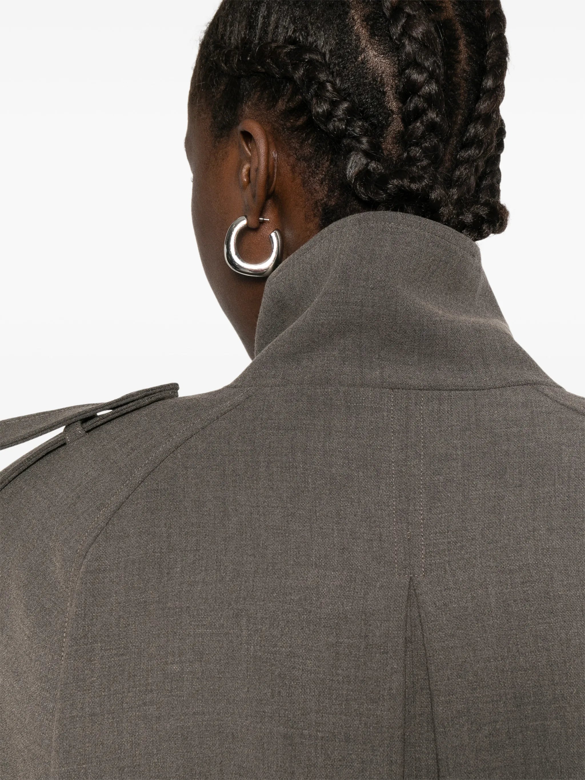 Kelly buttoned oversized jacket