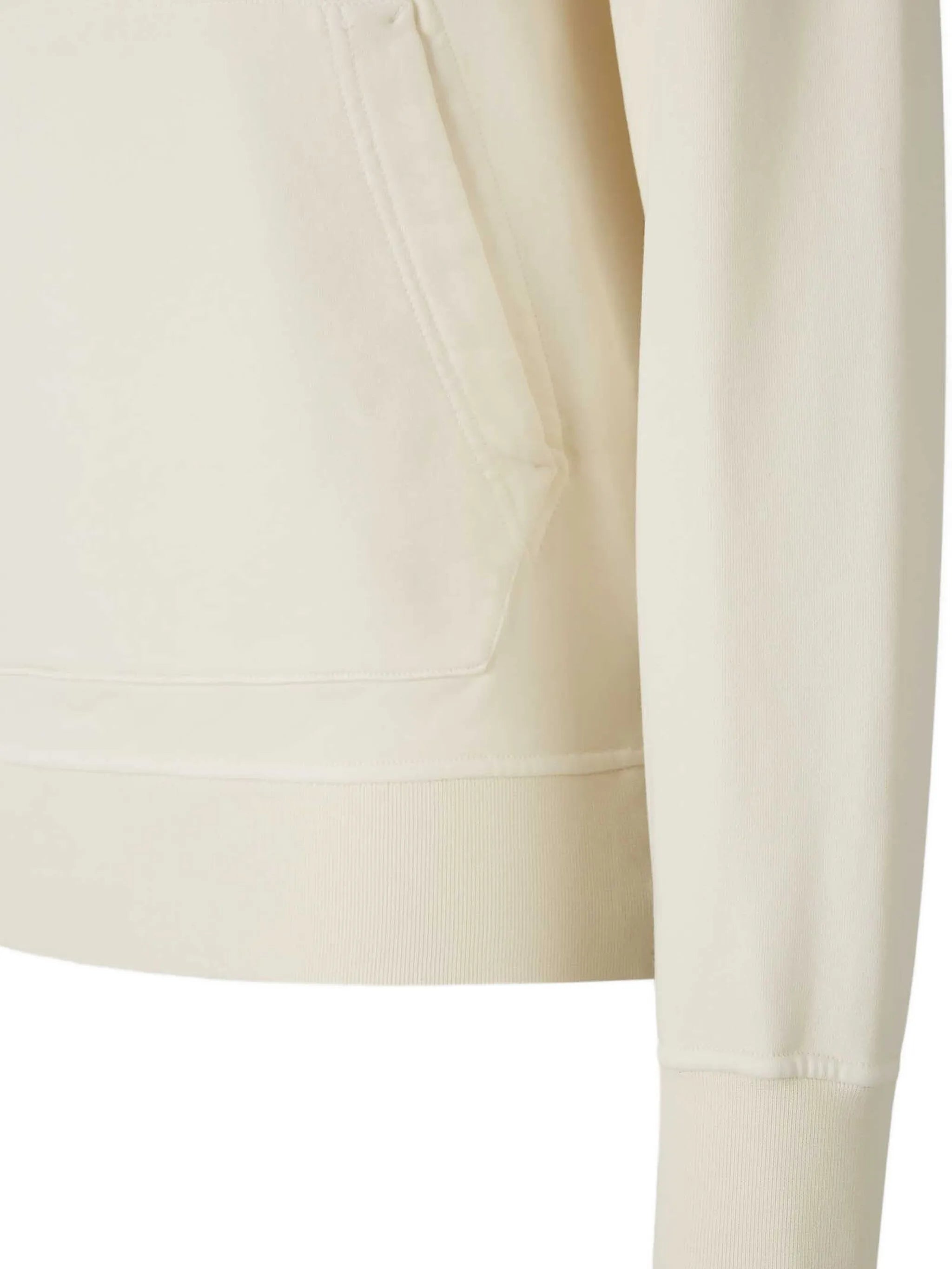 hooded patch sweatshirt