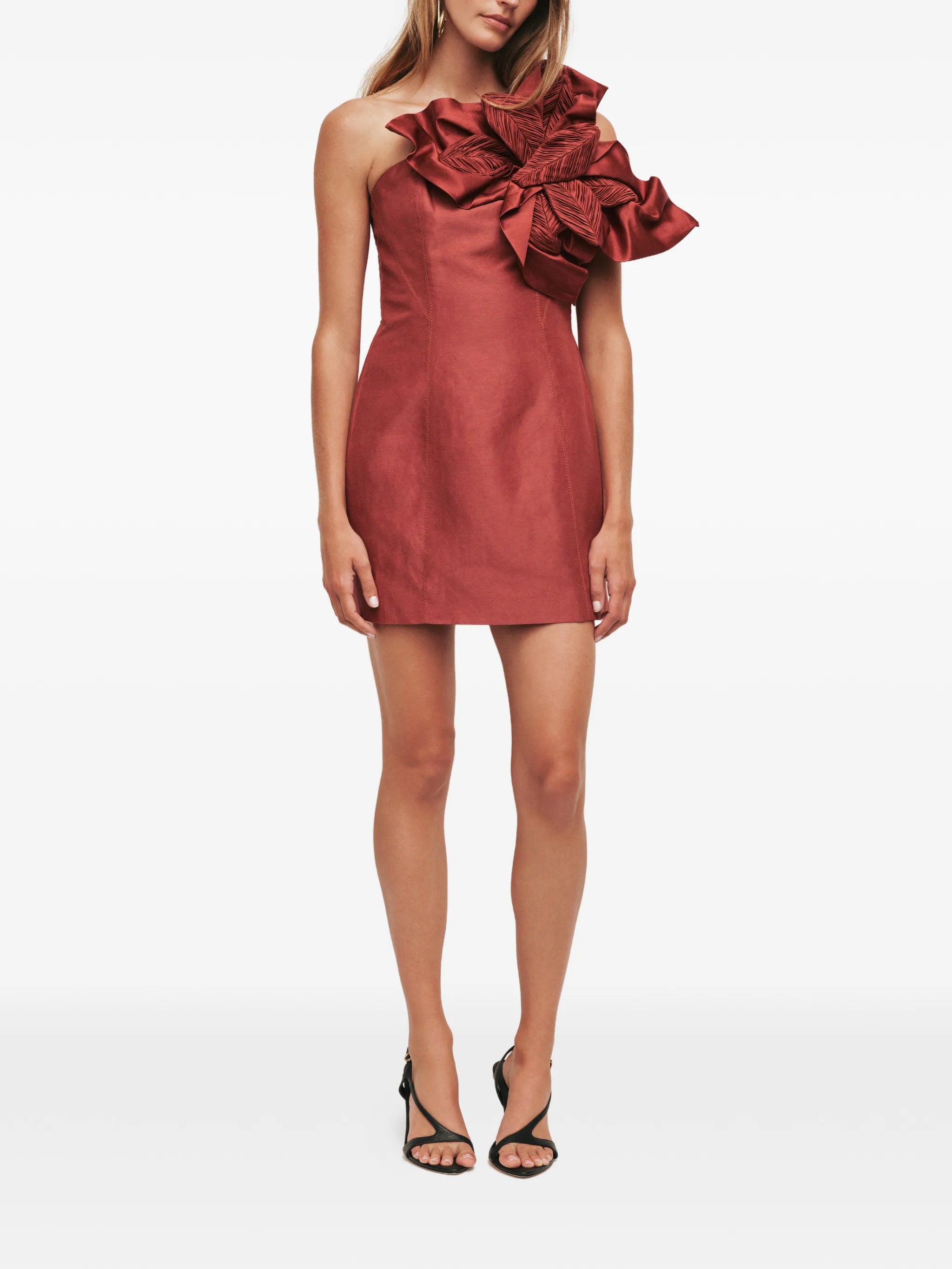 Isla floral-detail mini dress