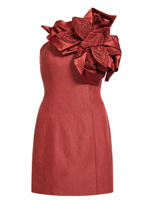 Isla floral-detail mini dress