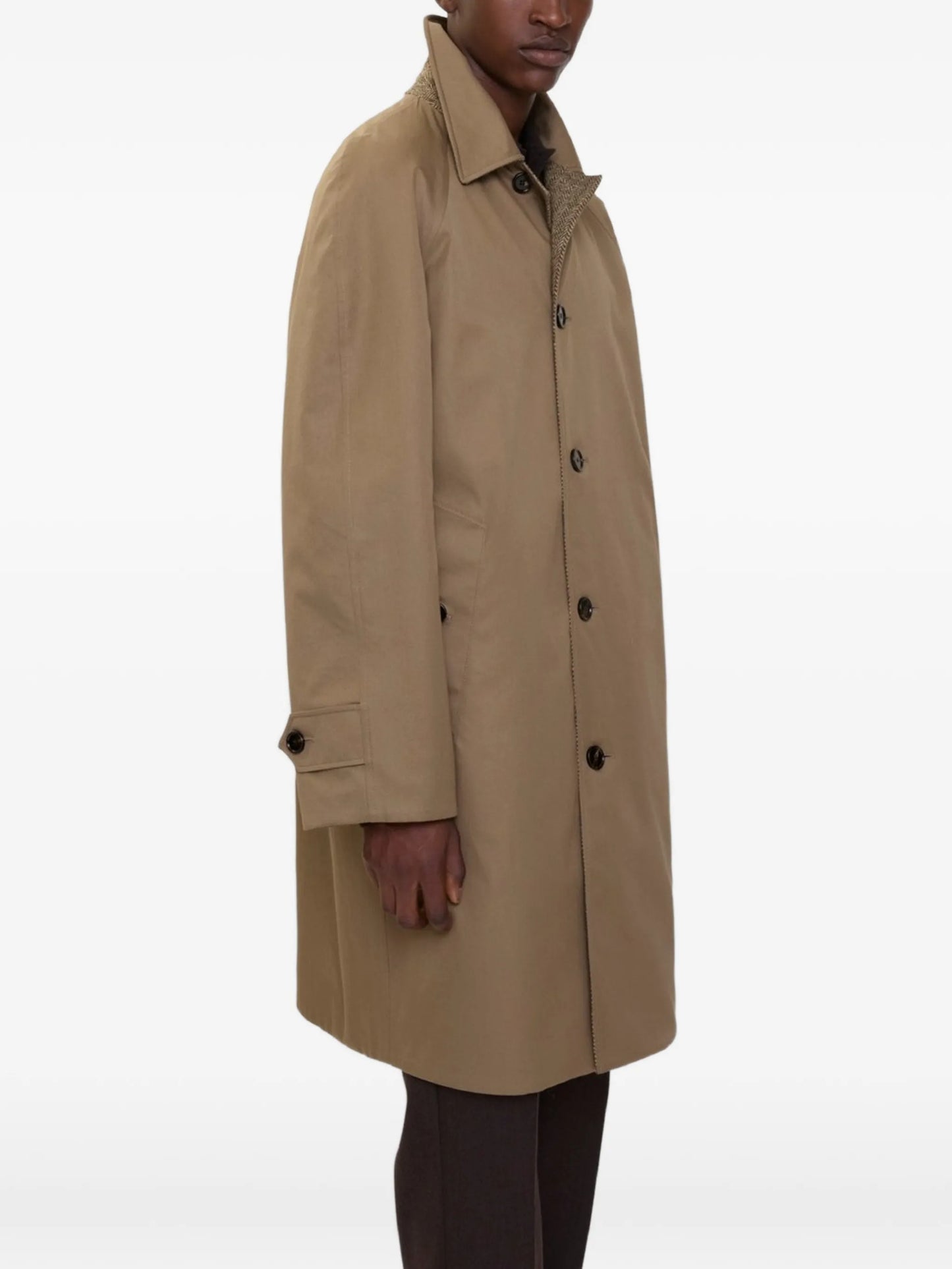 herringbone reversible coat