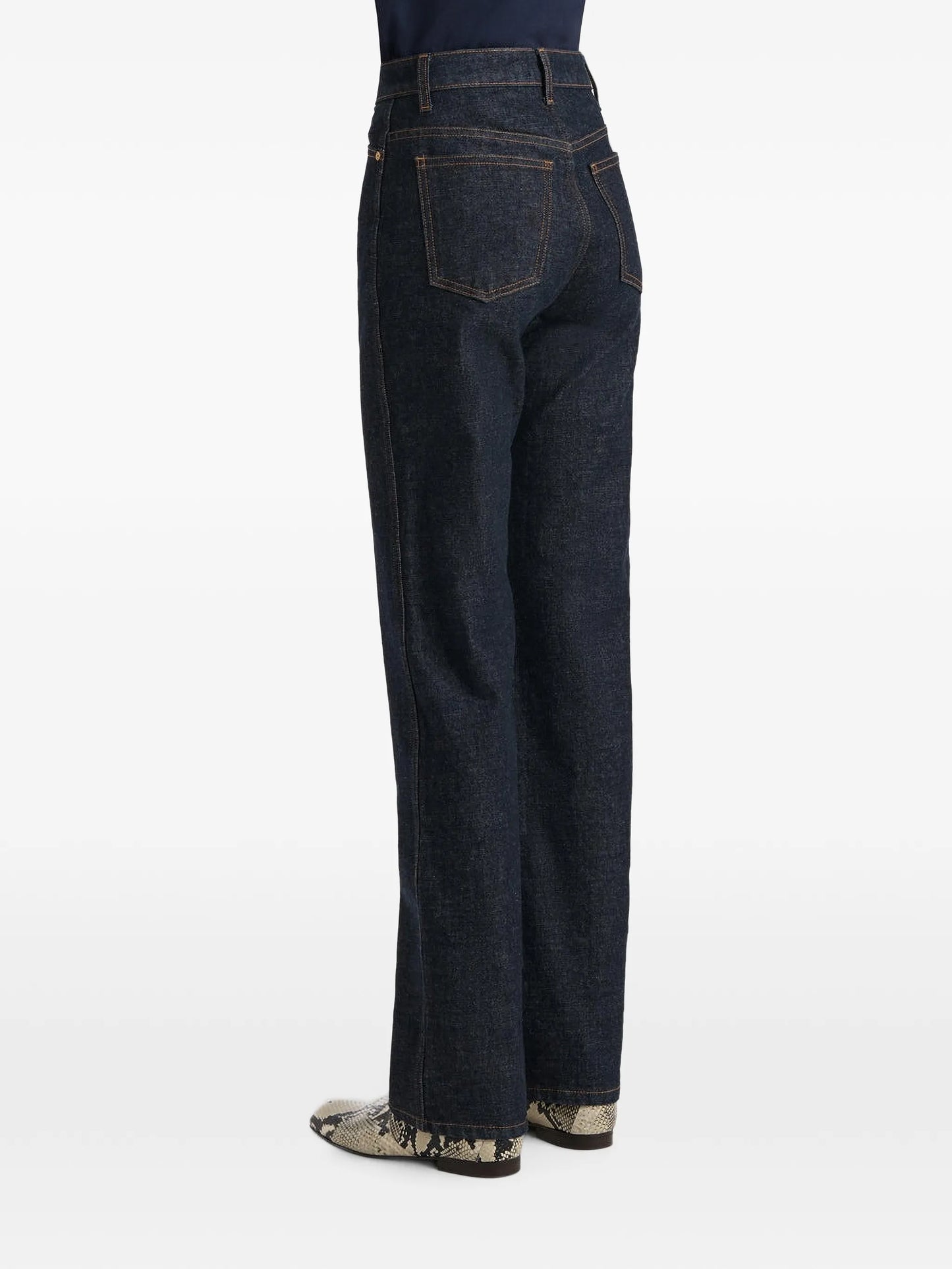 Danielle button-embellishment jeans