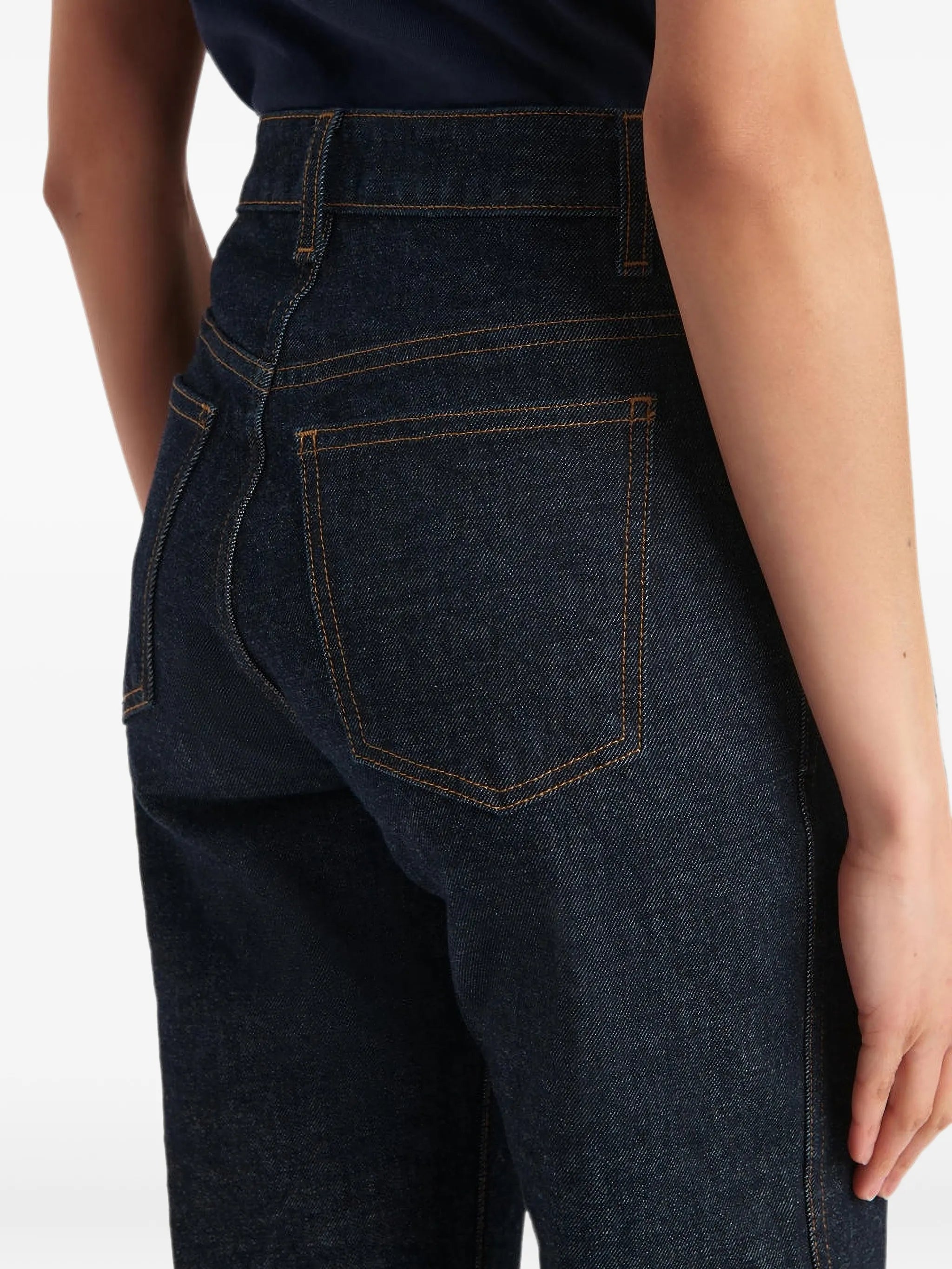 Danielle button-embellishment jeans