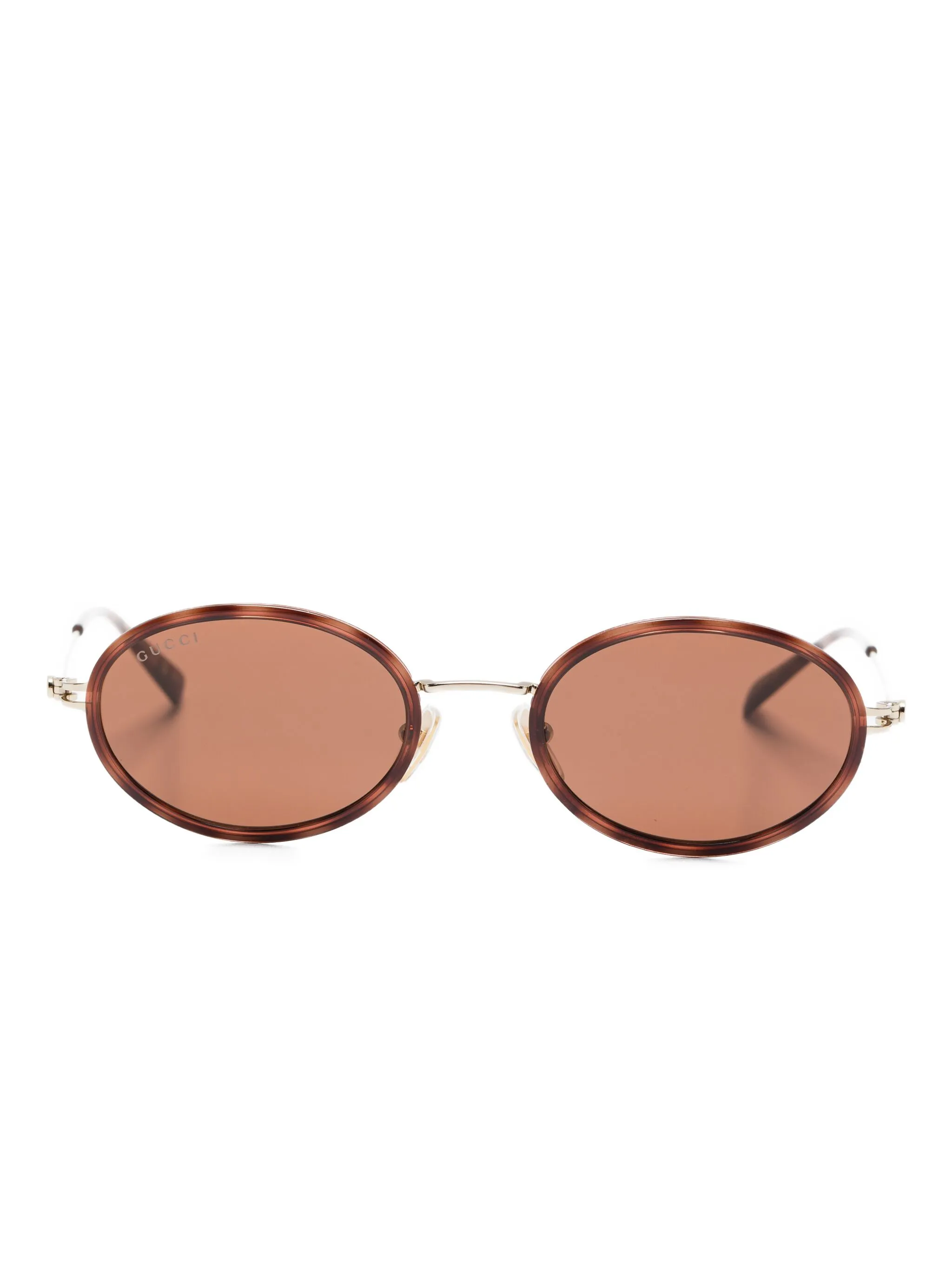 oval-frame sunglasses