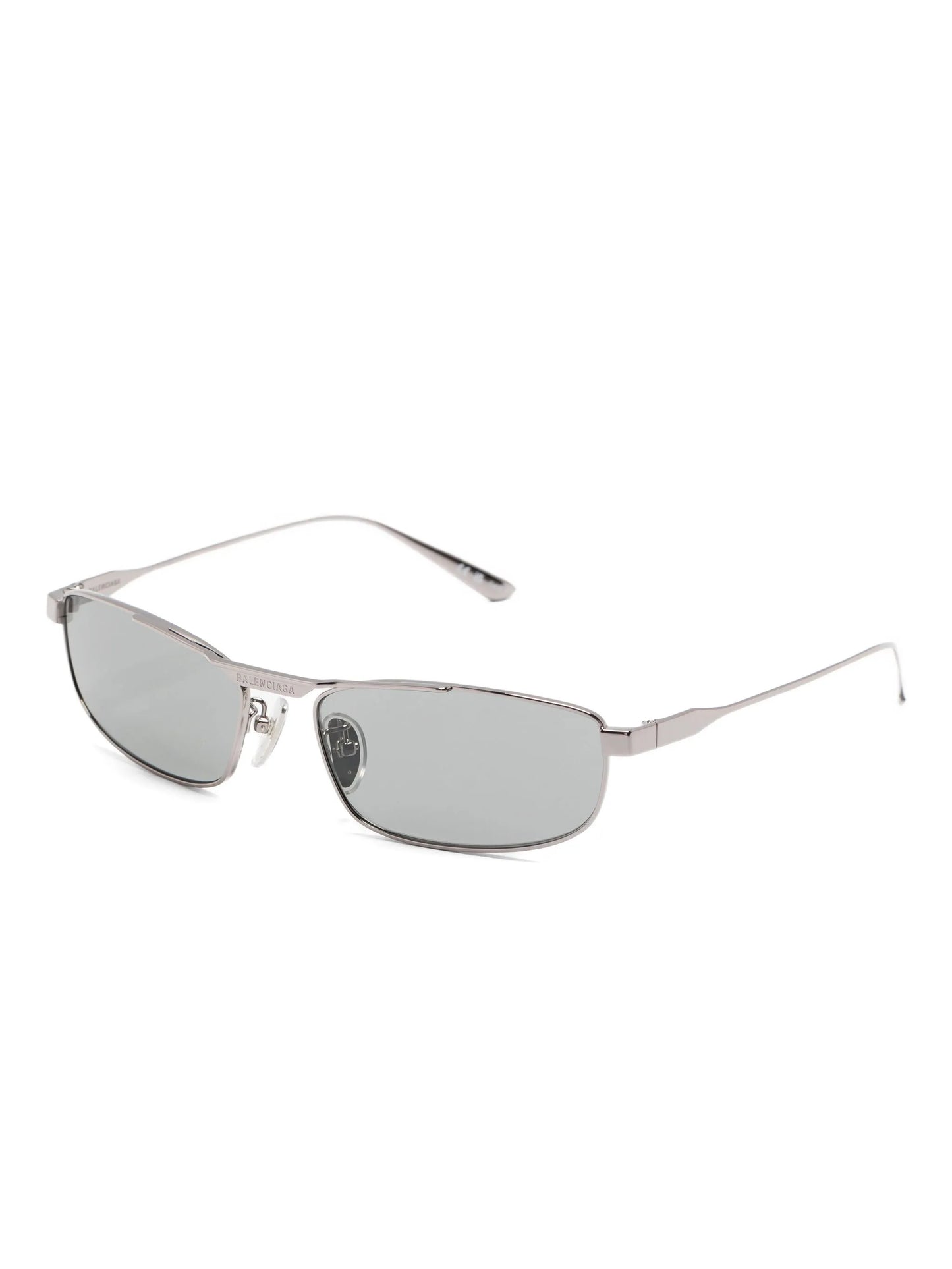 logo-engraved rectangle-frame sunglasses