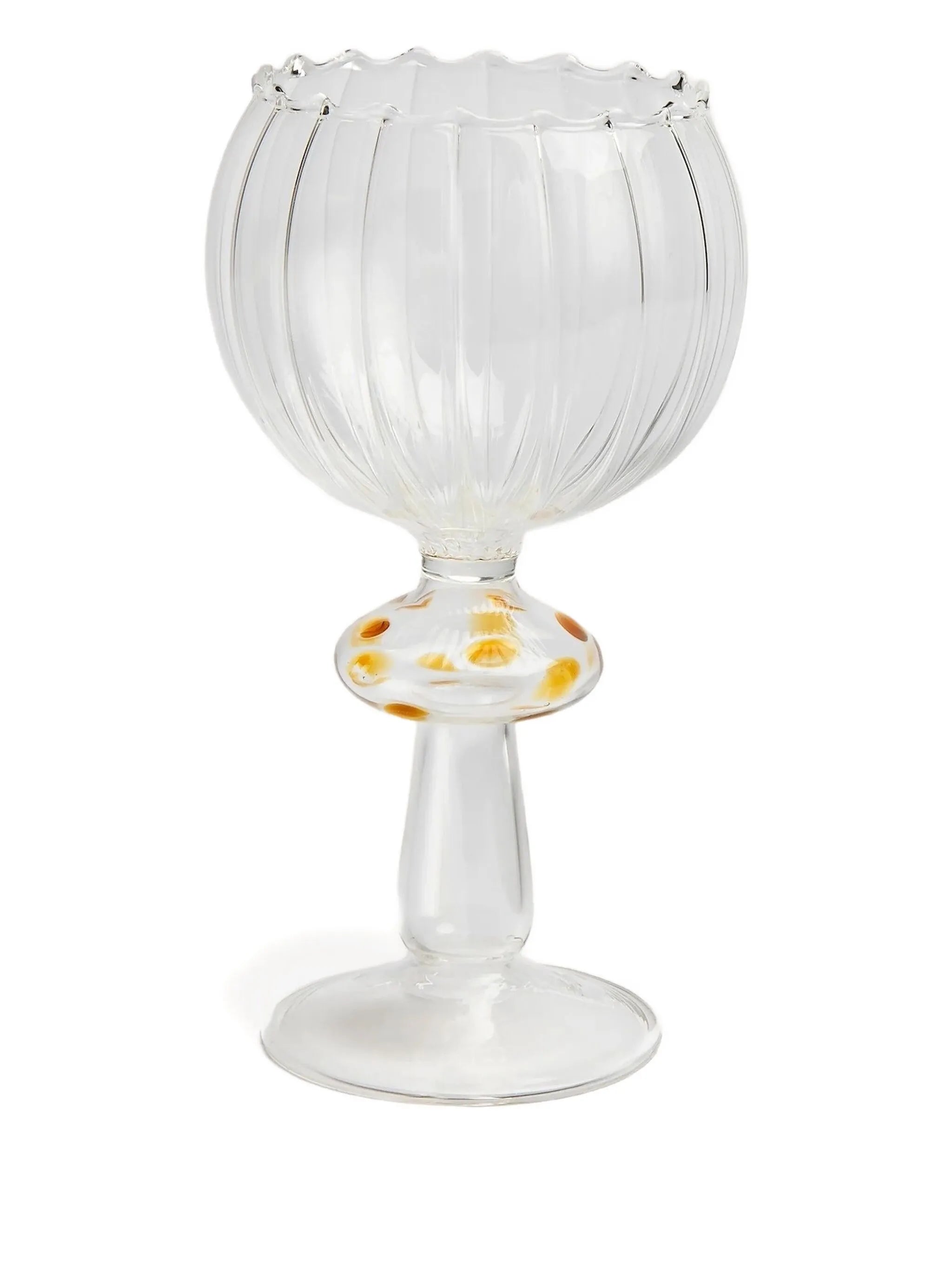Istanbul ribbed scalloped wine glass (300ml)