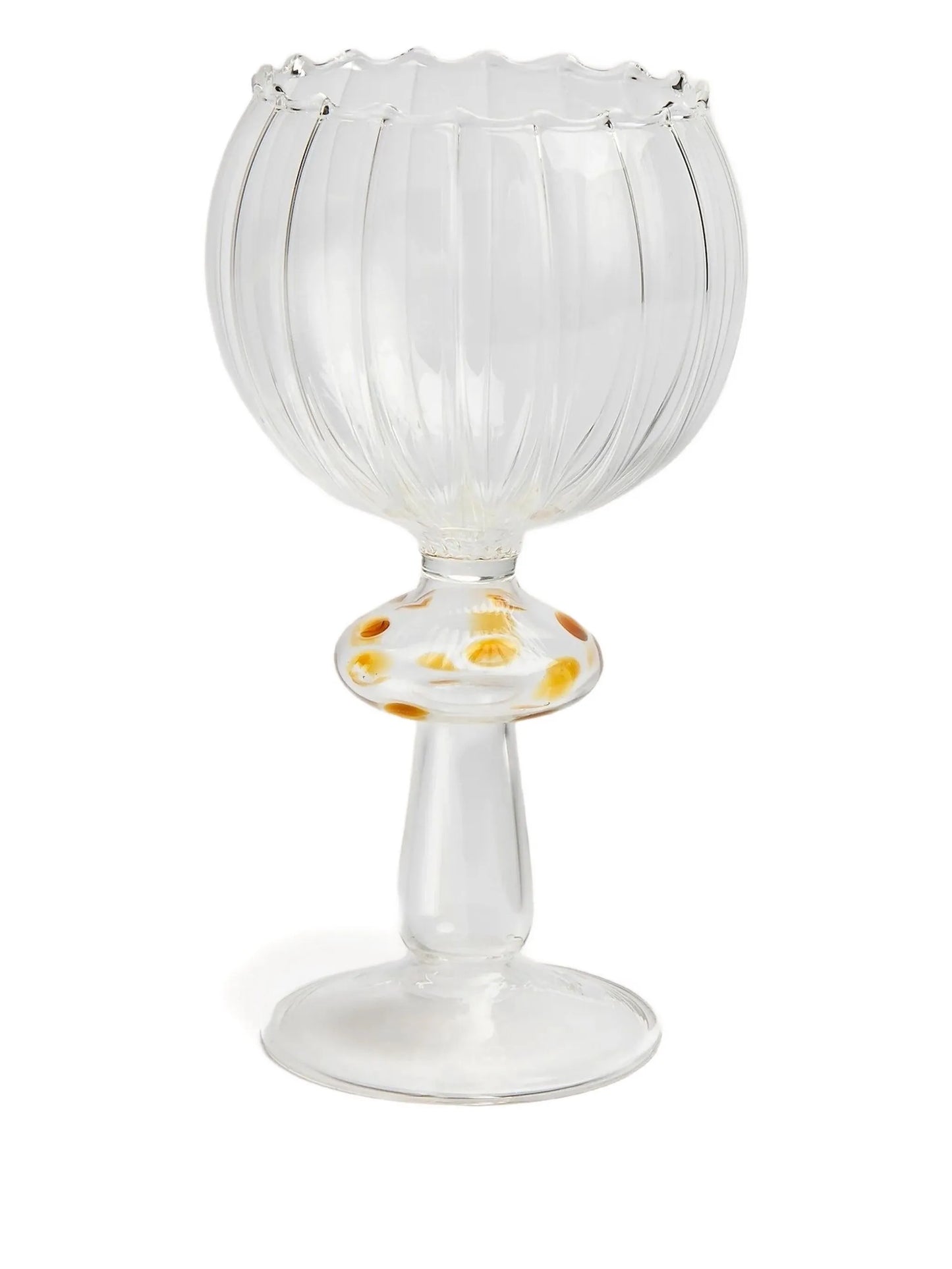 Istanbul ribbed scalloped wine glass (300ml)