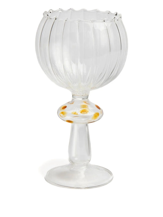 Istanbul ribbed scalloped wine glass (300ml)
