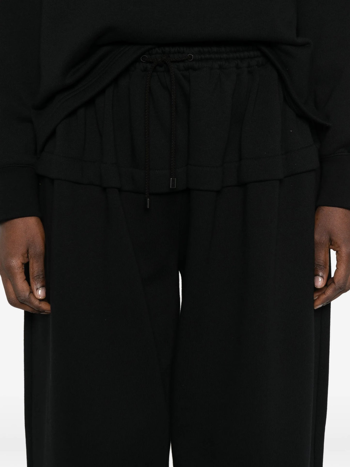 peplum track pants