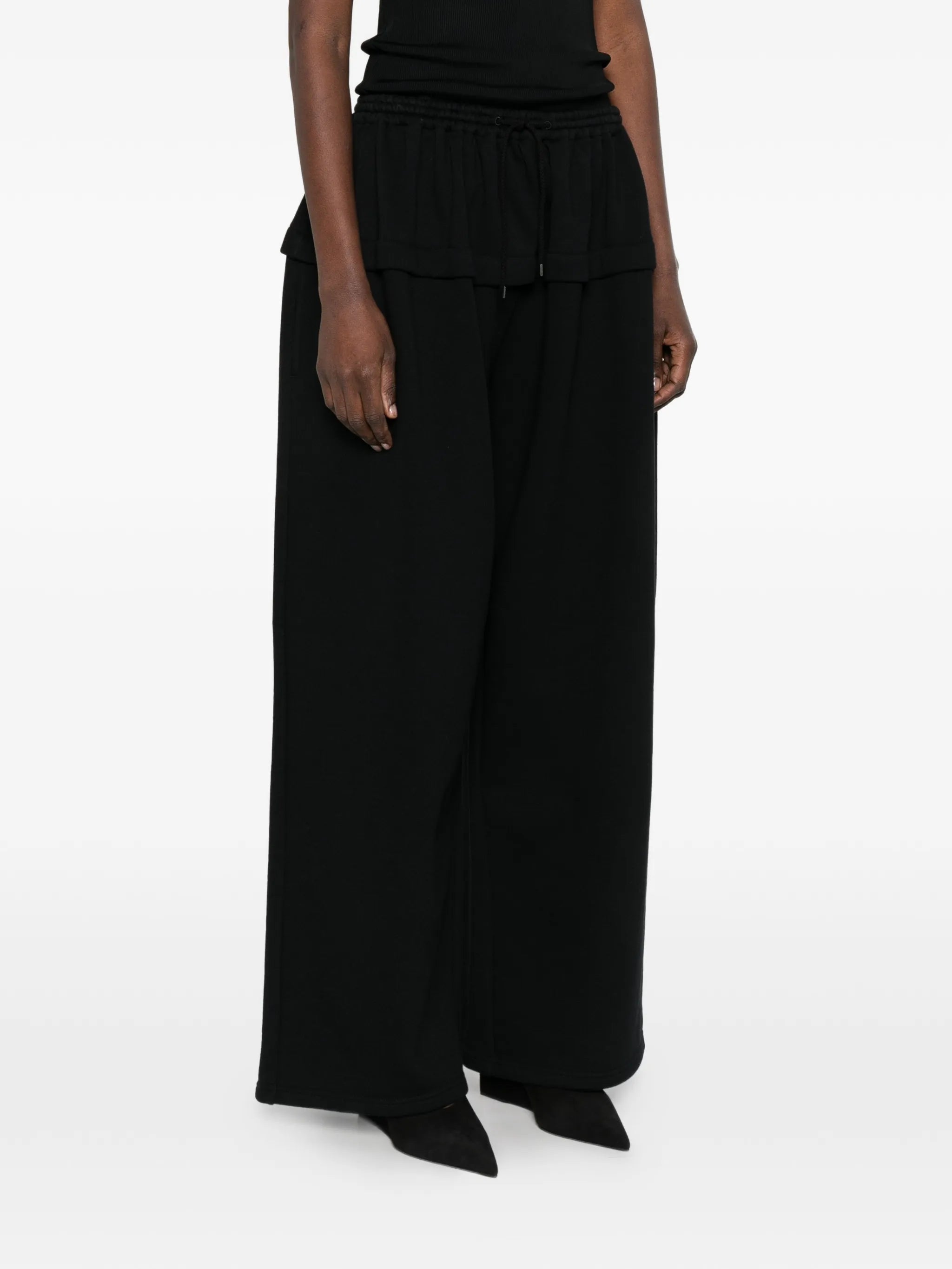 peplum track pants