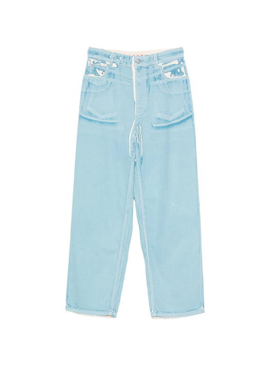 wide-leg jeans