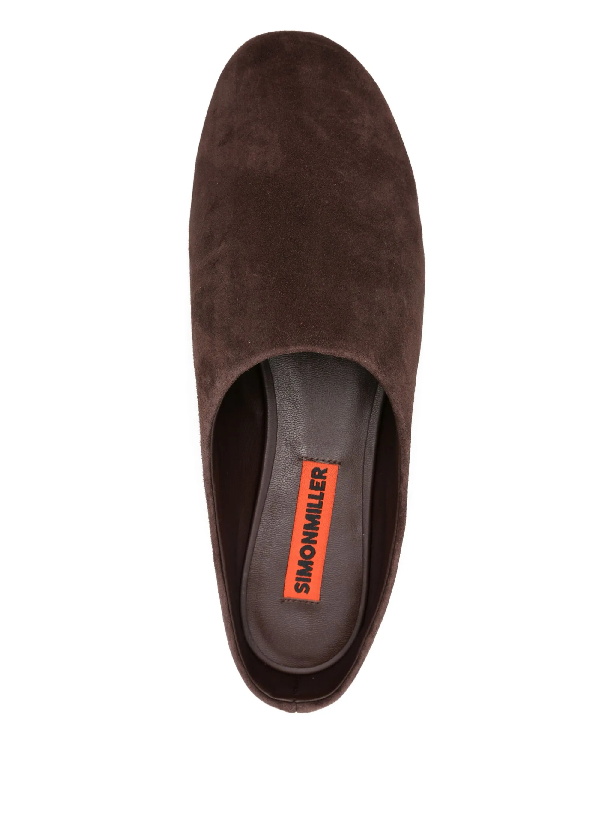 suede backless slippers