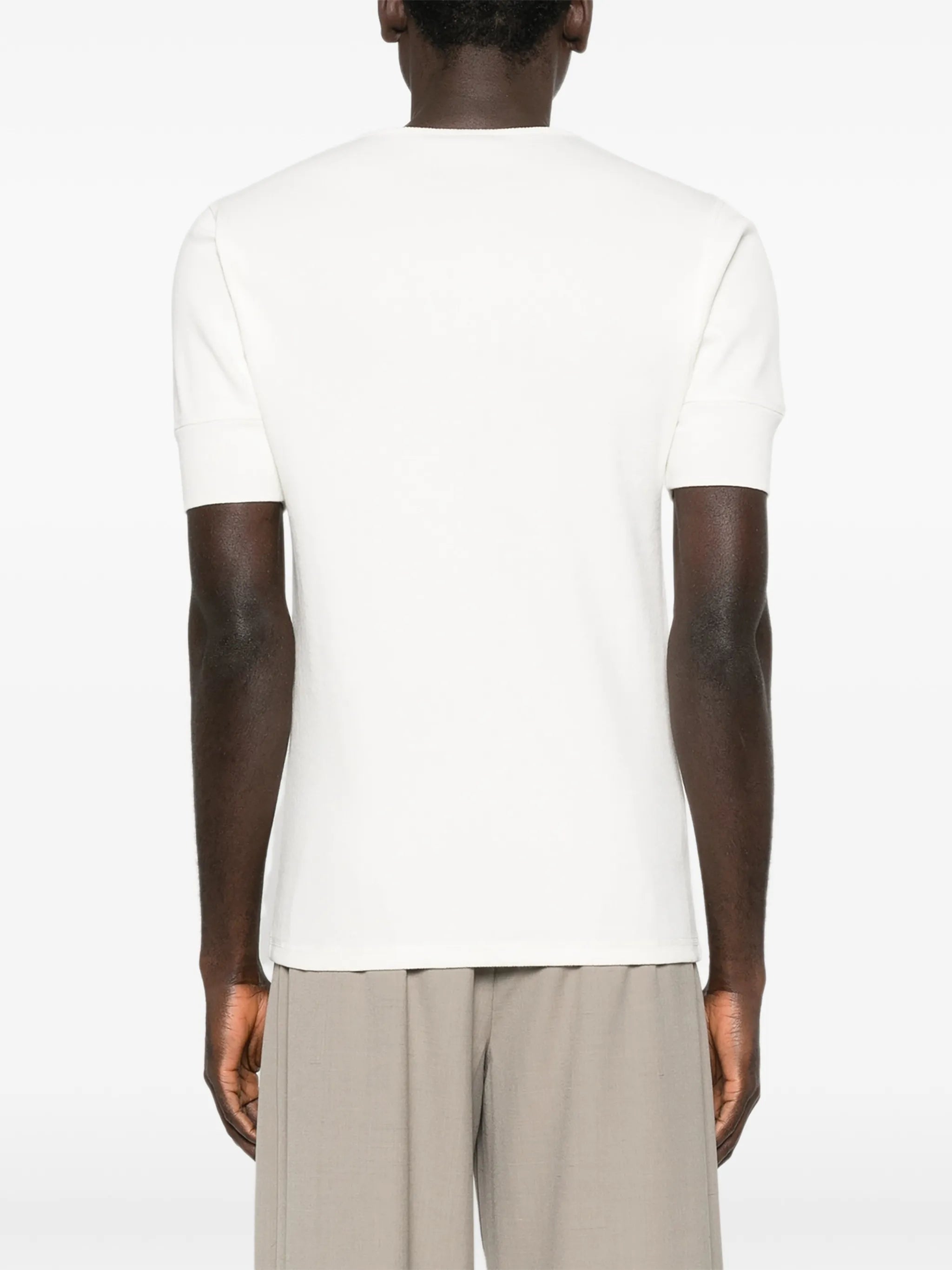 Henley ribbed top