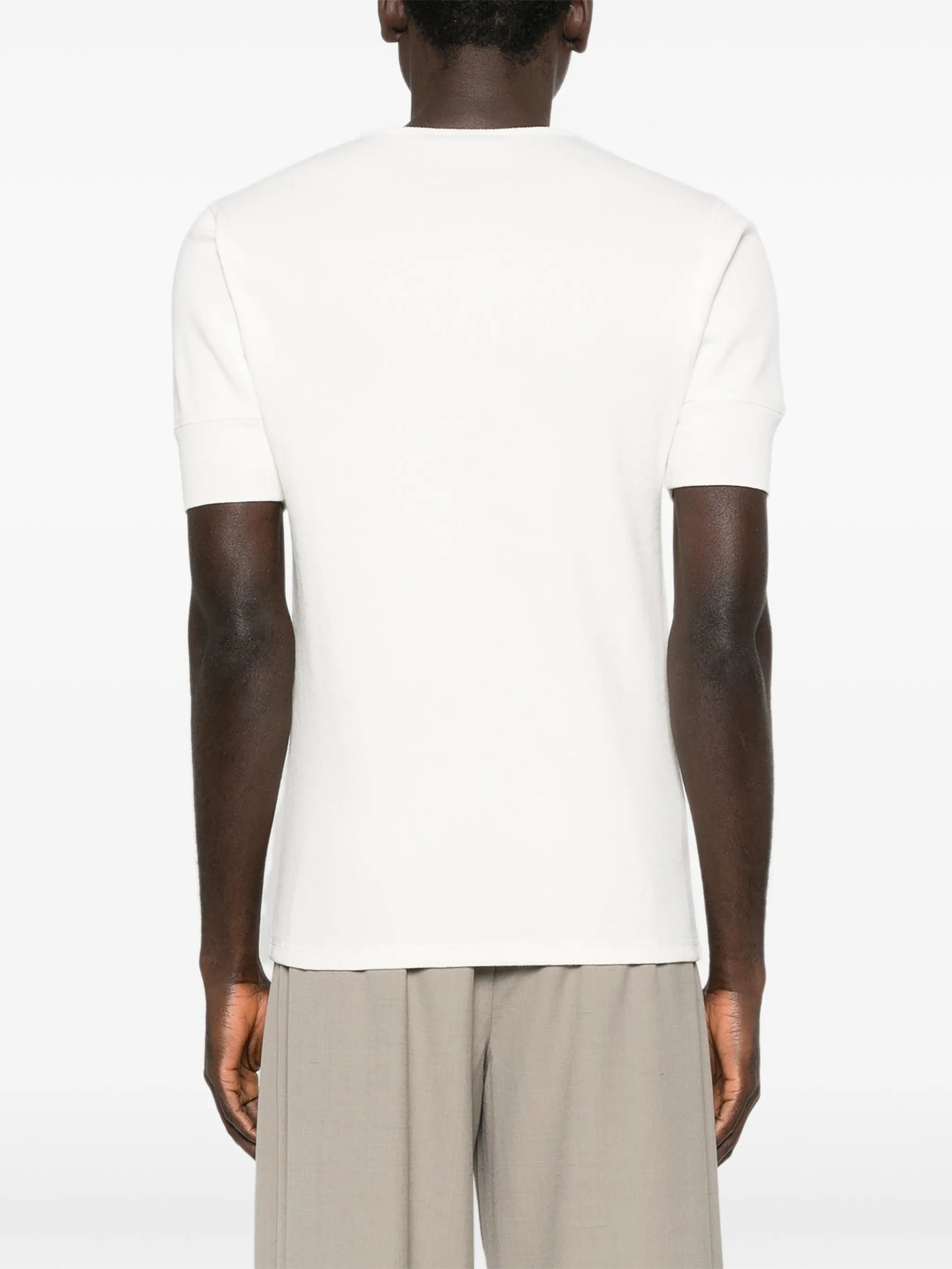 Henley ribbed top